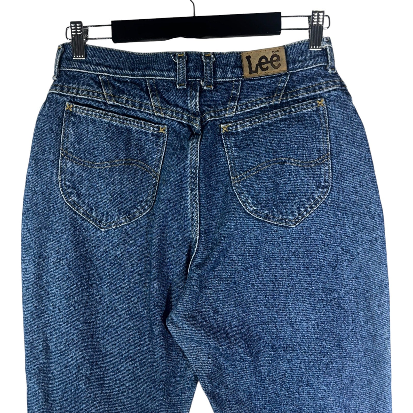 Collection of Vintage Lee Denim Straight Leg Jeans 29x23 in a gallery layout