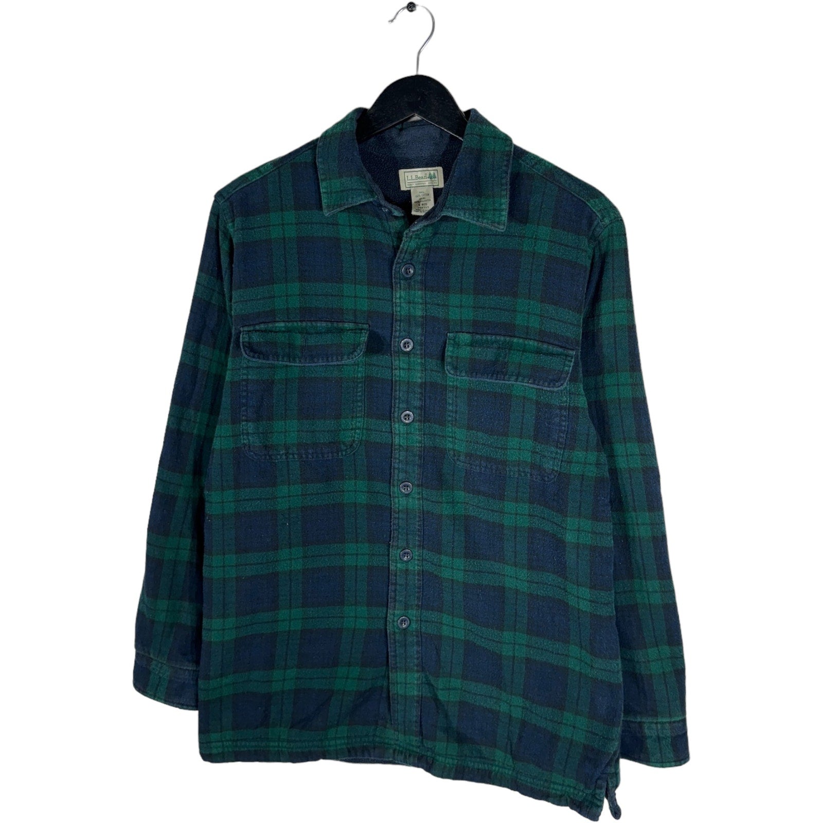 Collection of L.L. Bean Long Sleeve Plaid Flannel in a gallery layout