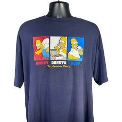 Collection of Vintage The Simpsons "Money. Donuts, Duff" Short Sleeve Tee in a gallery layout