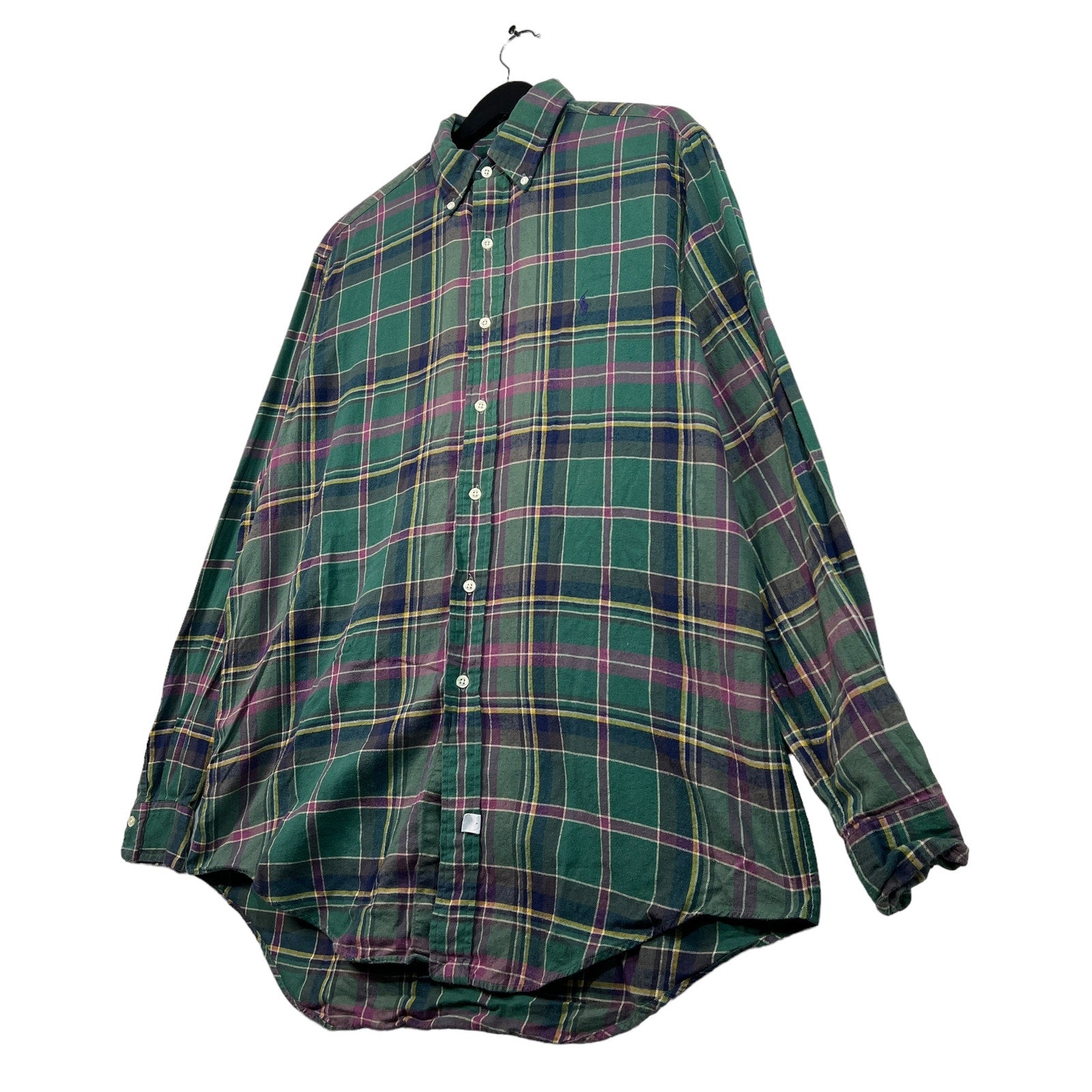 Collection of Vintage Polo Ralph Lauren Plaid Button Down Flannel in a gallery layout