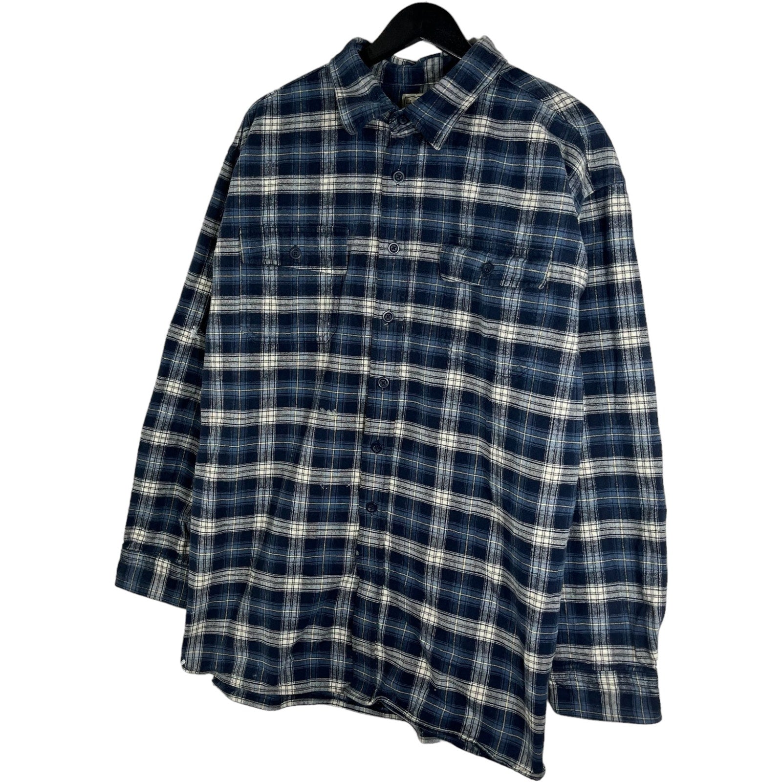 Collection of L.L. Bean Plaid Long Sleeve Flannel in a gallery layout