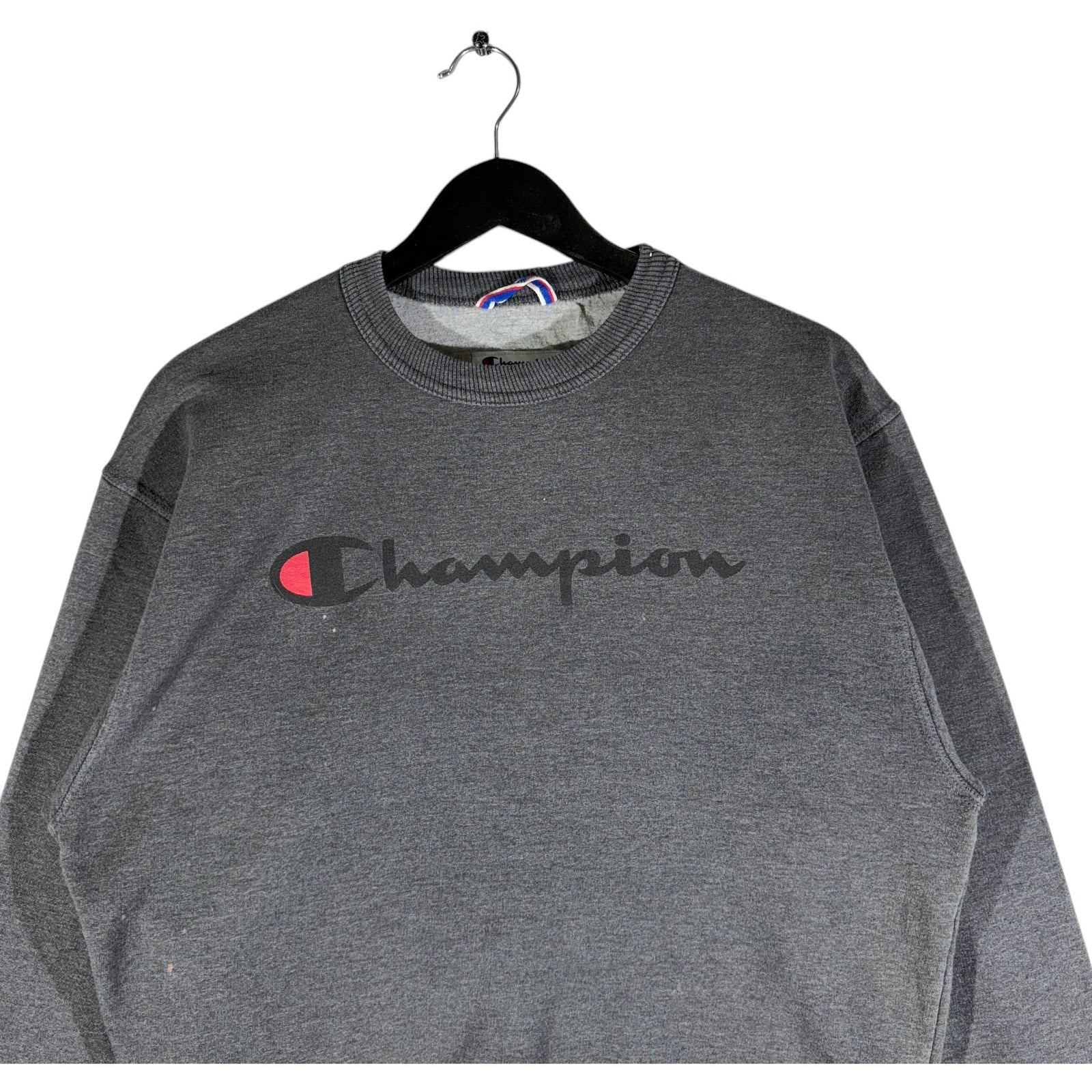 Collection of Champion Spellout Logo Crewneck in a gallery layout