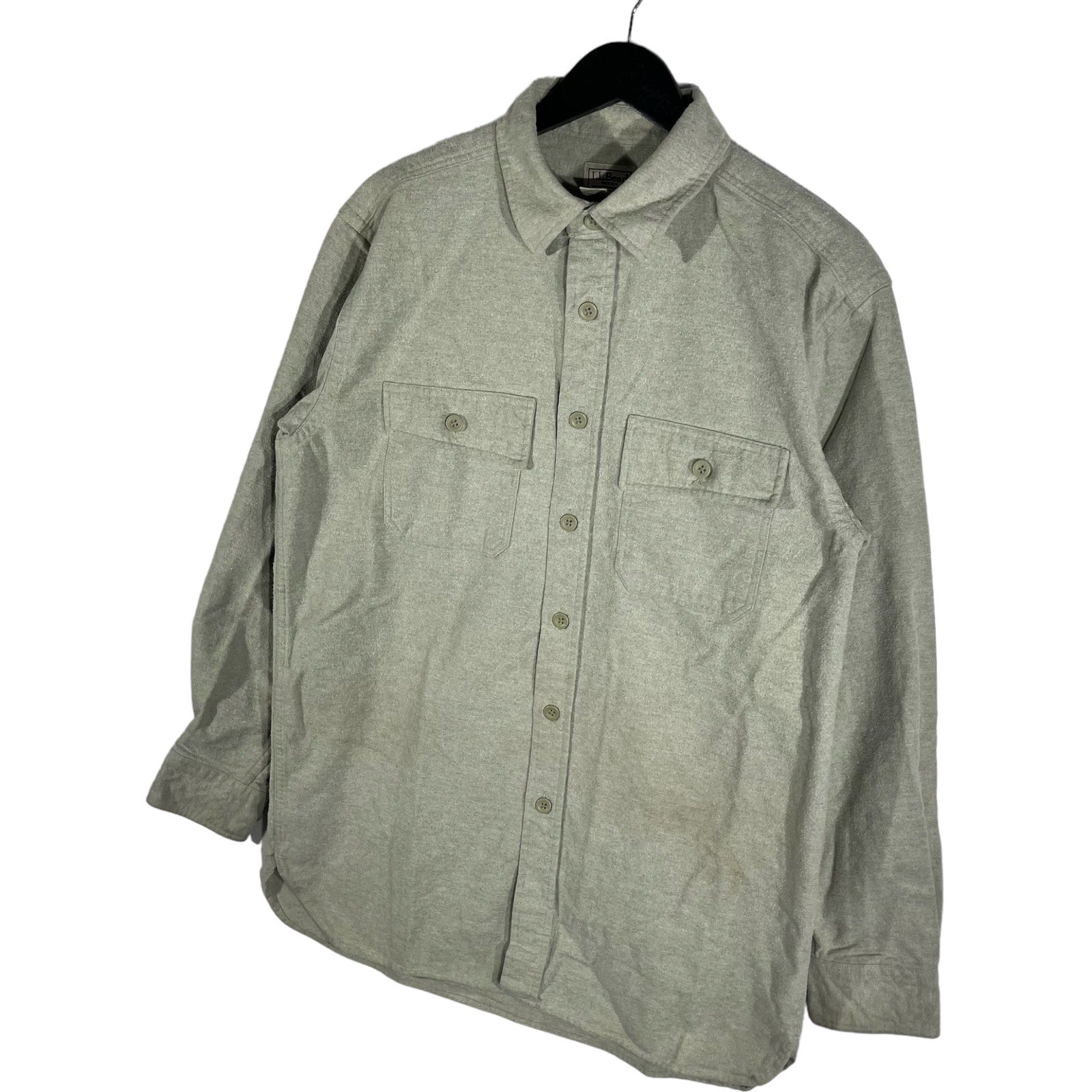 Collection of L.L.Bean Cotton Long Sleeve Button Down in a gallery layout