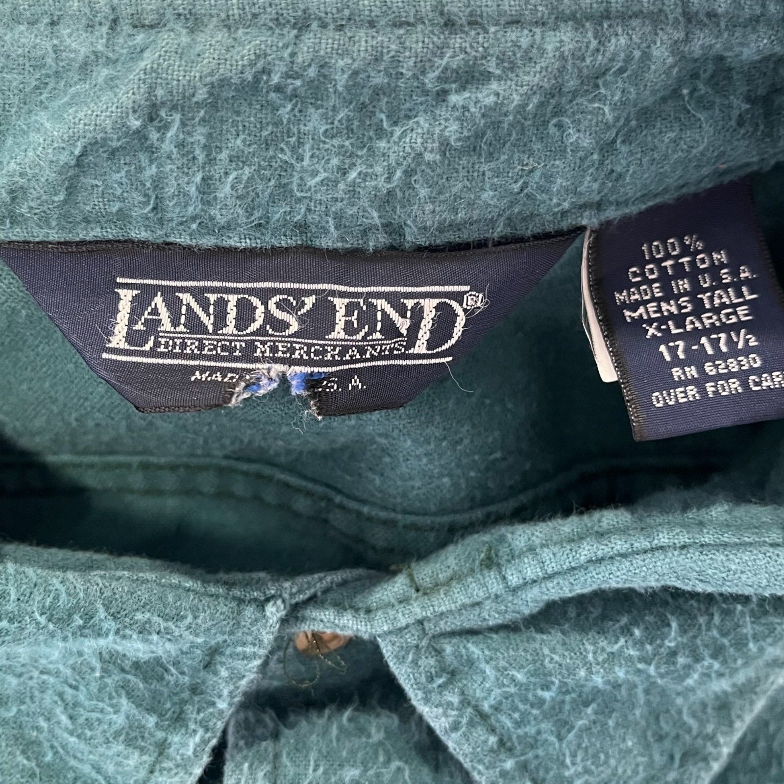 Collection of Lands' End Long Sleeve Casual Button Down in a gallery layout