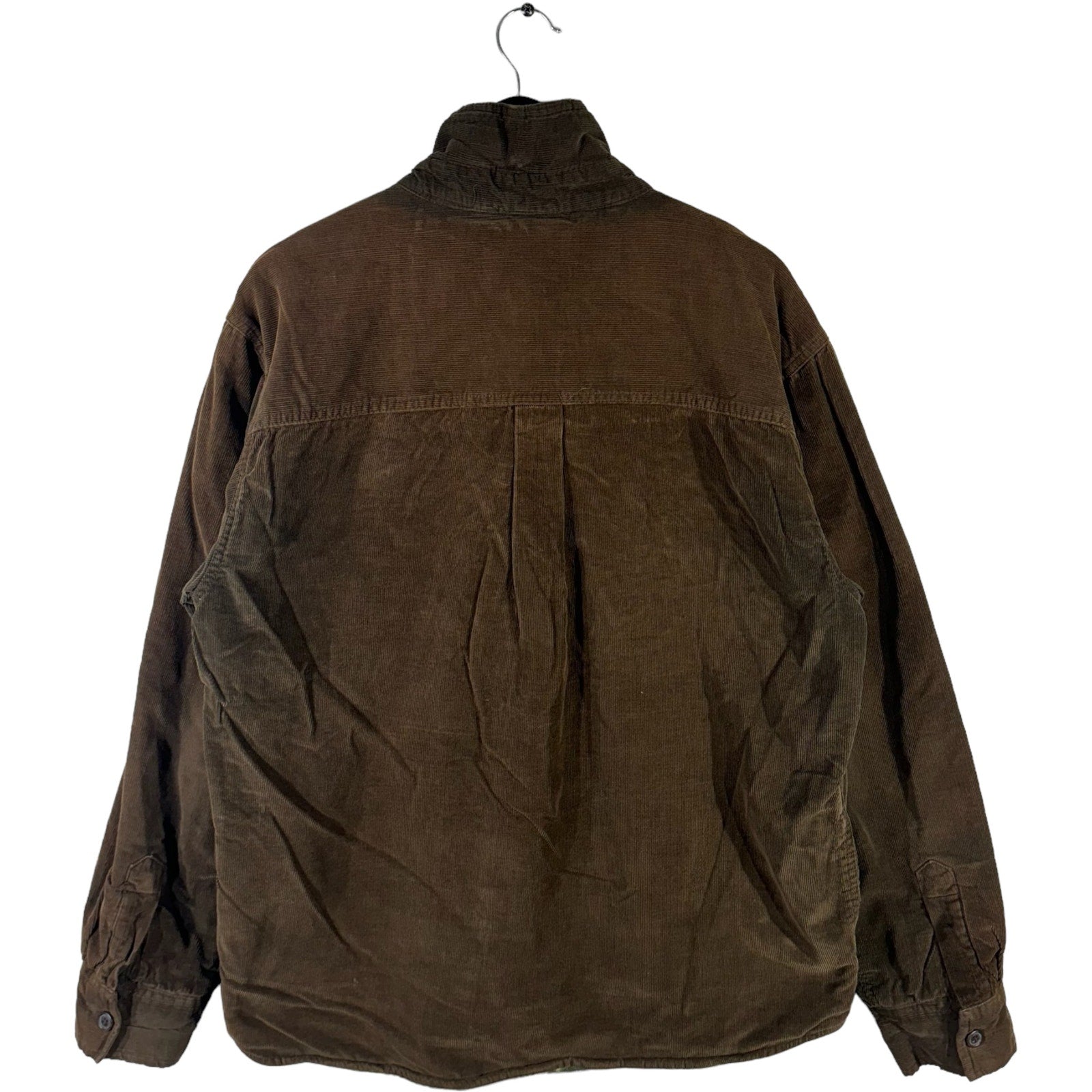 Collection of Chaps Denim Corduroy Button Down Jacket in a gallery layout
