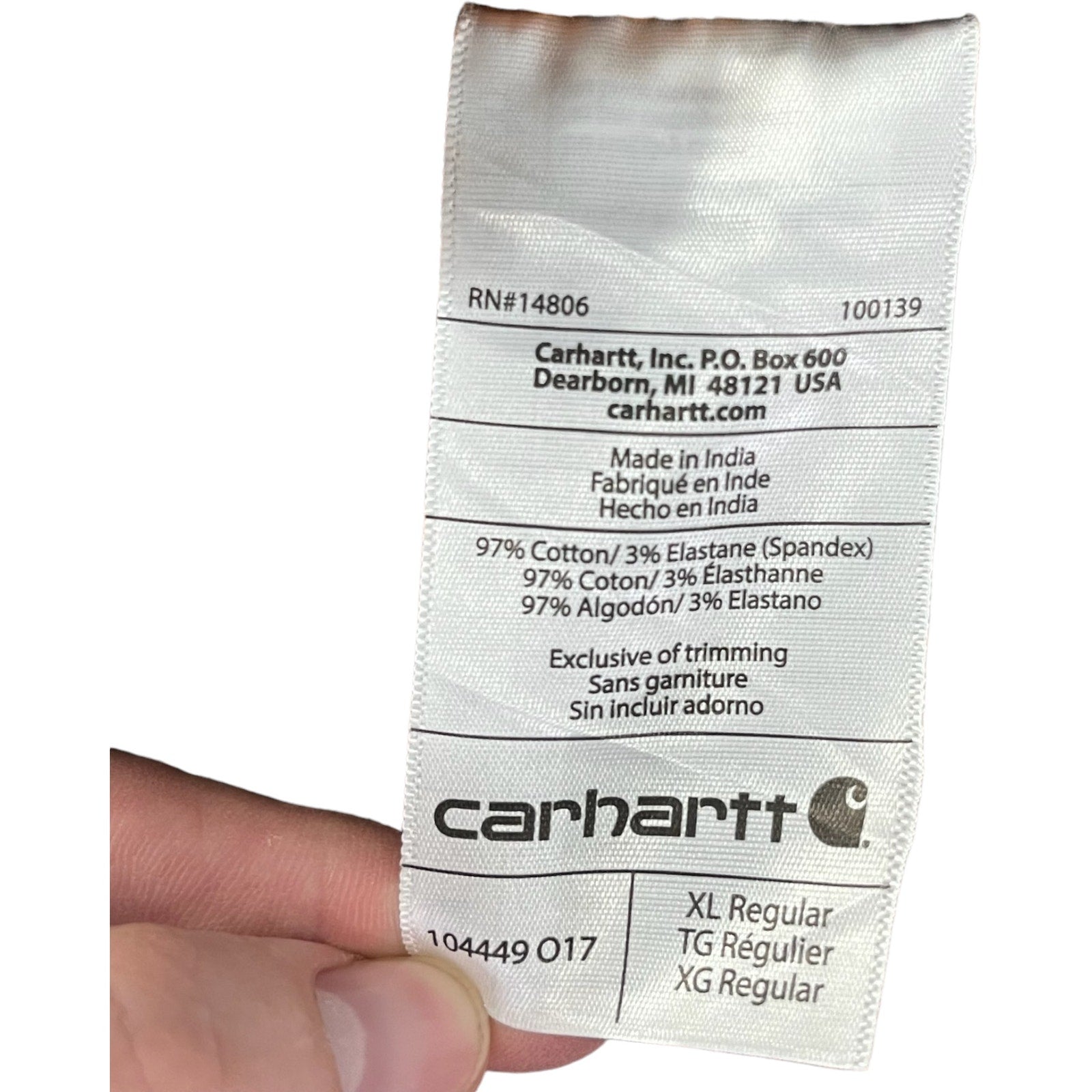 Collection of Carhartt Plaid Long Sleeve Flannel in a gallery layout