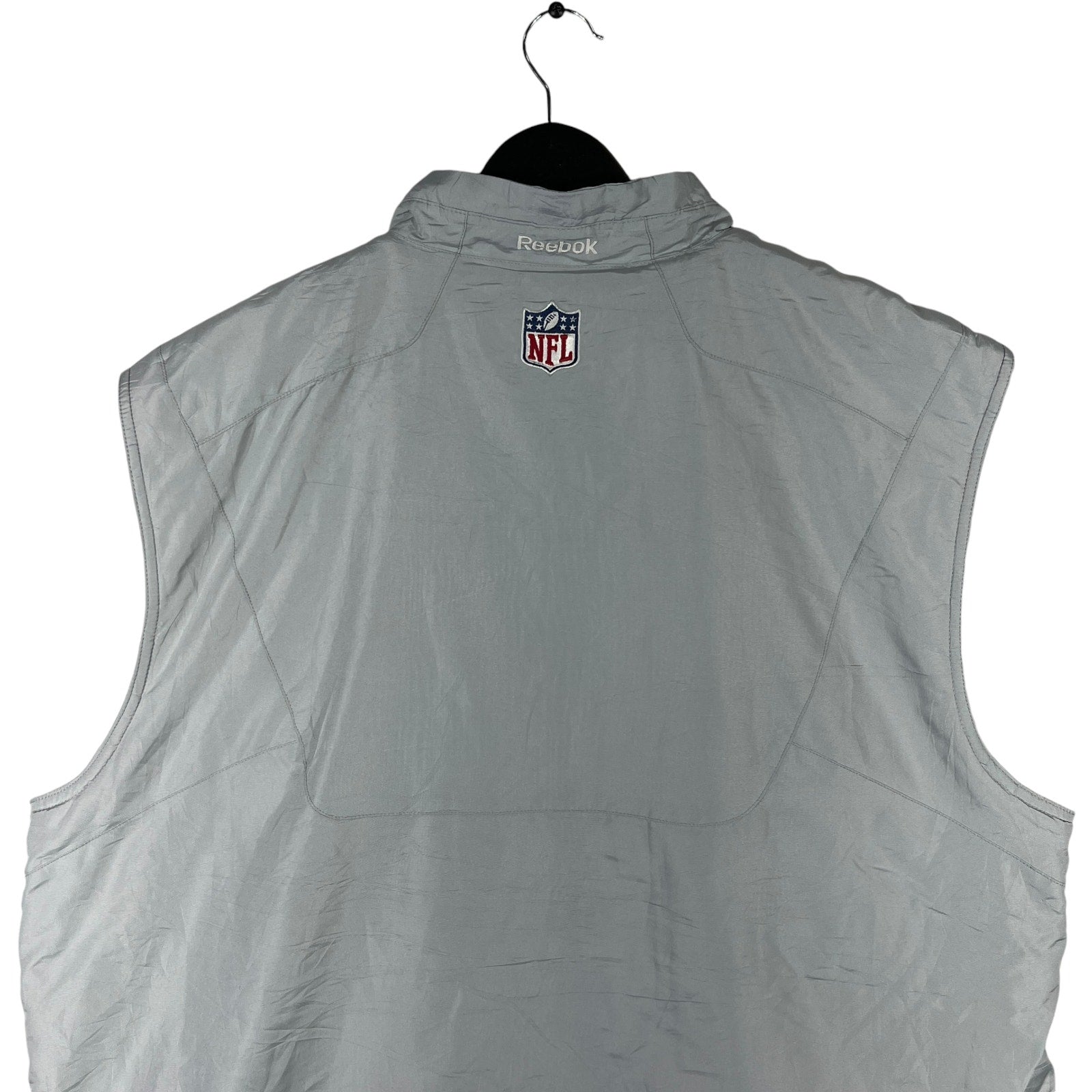 Collection of Reebok NFL On Field Full Zip Vest in a gallery layout