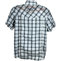 Collection of Harley Davidson Plaid Short Sleeve Button Up in a gallery layout