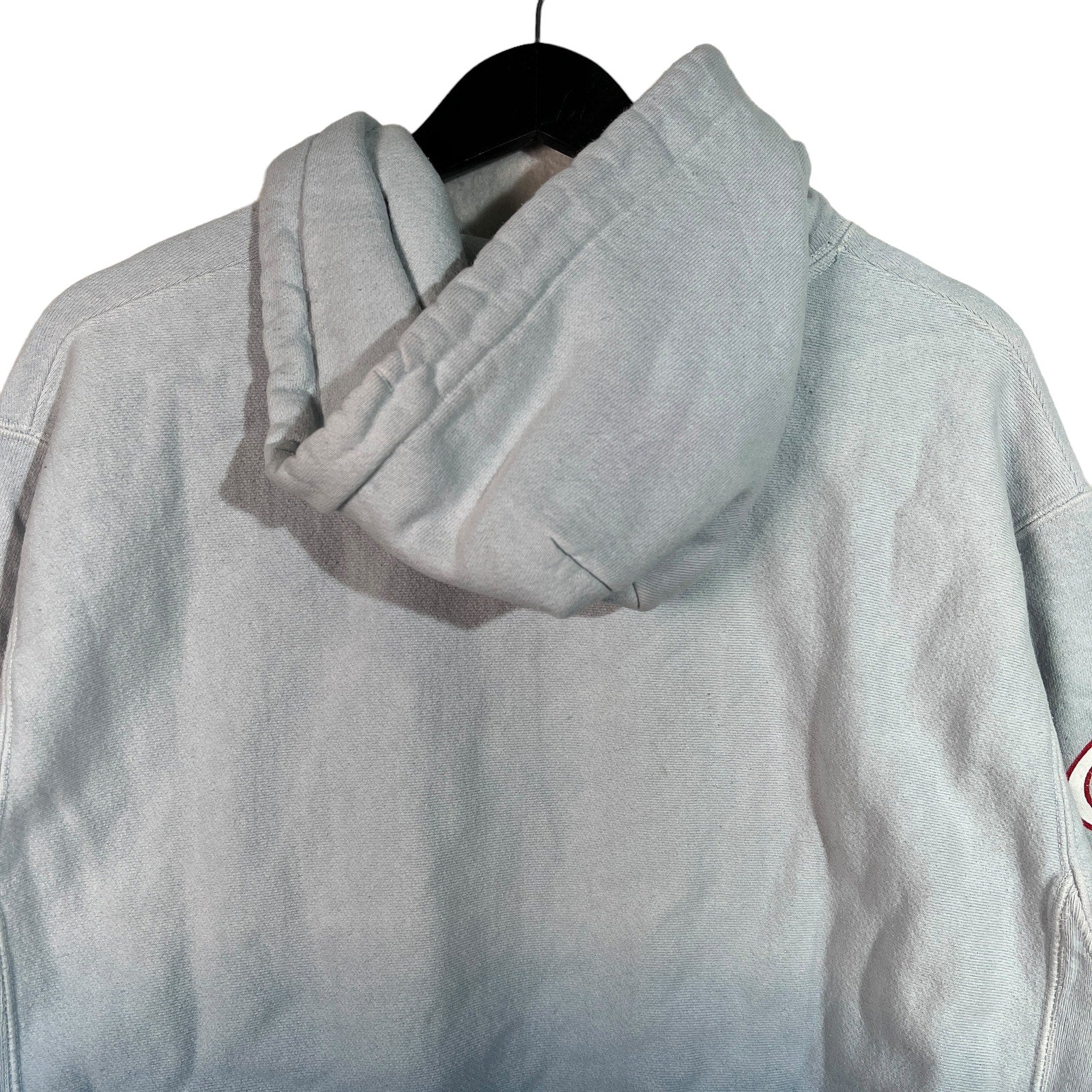 Collection of Champion Reverse Weave Logo Graphic Hoodie in a gallery layout