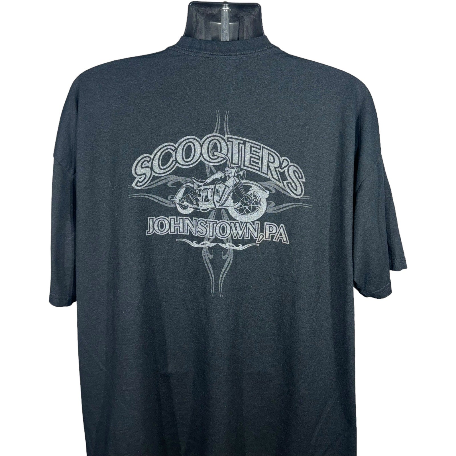 Collection of Scooters Johnstown Pennsylvania Motorcycle Pocket Mullet Tee in a gallery layout