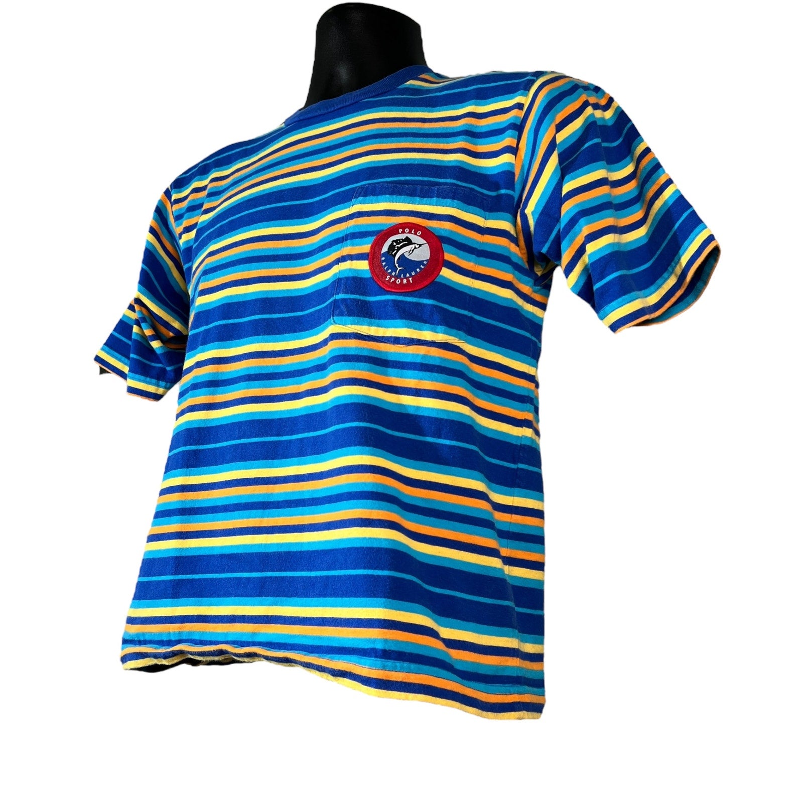 Collection of Polo Sport Striped Pocket Tee in a gallery layout