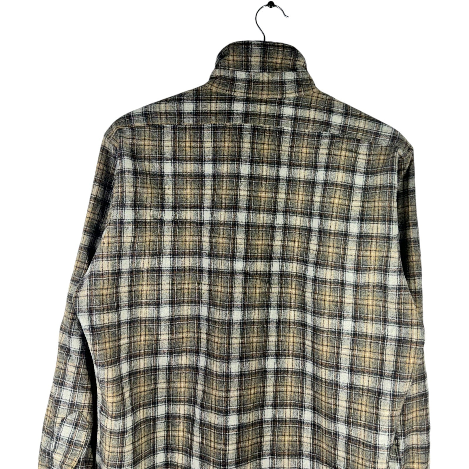 Collection of Striped Wool Long Sleeve Button Up in a gallery layout