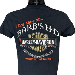 Collection of Harley Davidson Barb's H-D Mount Ephraim NJ Souvenir Tee in a gallery layout