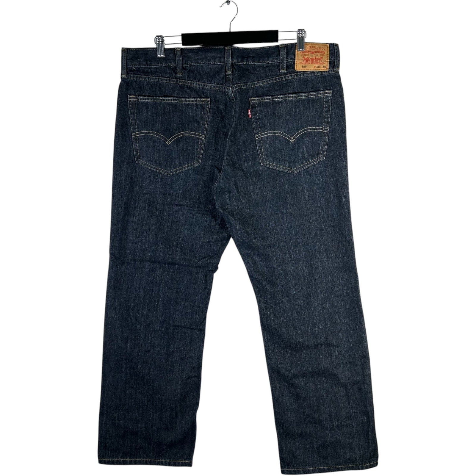 Collection of Levi's 559 Denim Wide Leg Jeans 41x29 in a gallery layout