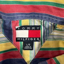 Collection of Tommy Hilfiger Striped Dress Shirt in a gallery layout