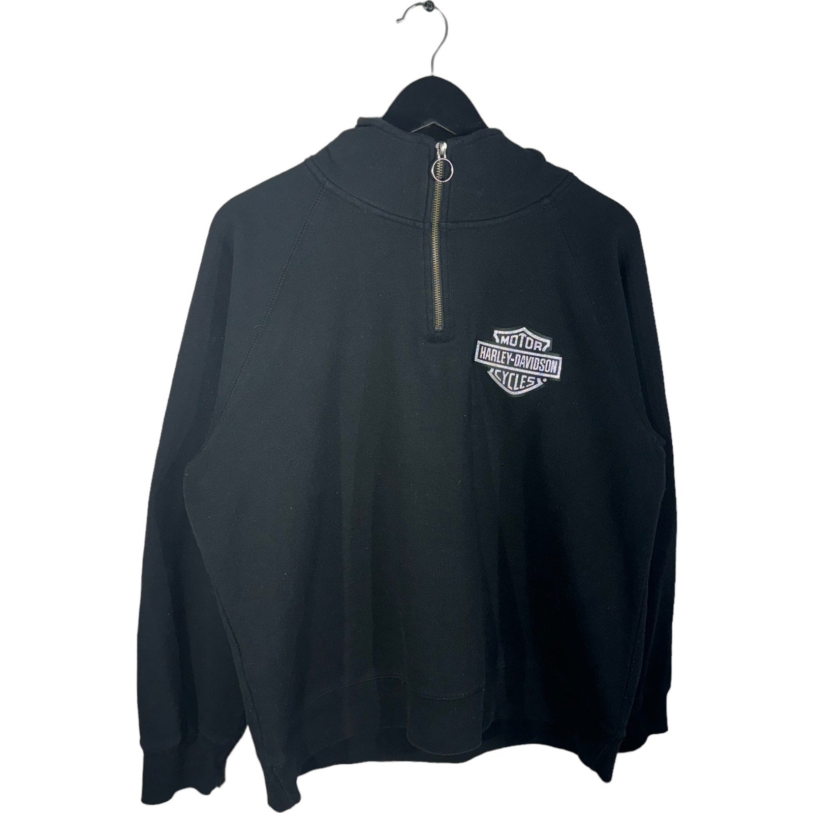 Collection of Harley Davidson Wisconsin 1/4 Zip Sweatshirt in a gallery layout