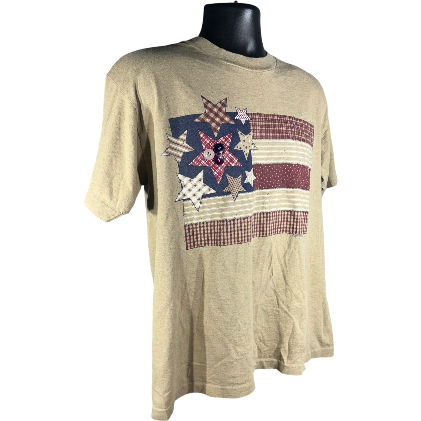 Collection of Vintage Melhart Designs American Flag Tee in a gallery layout