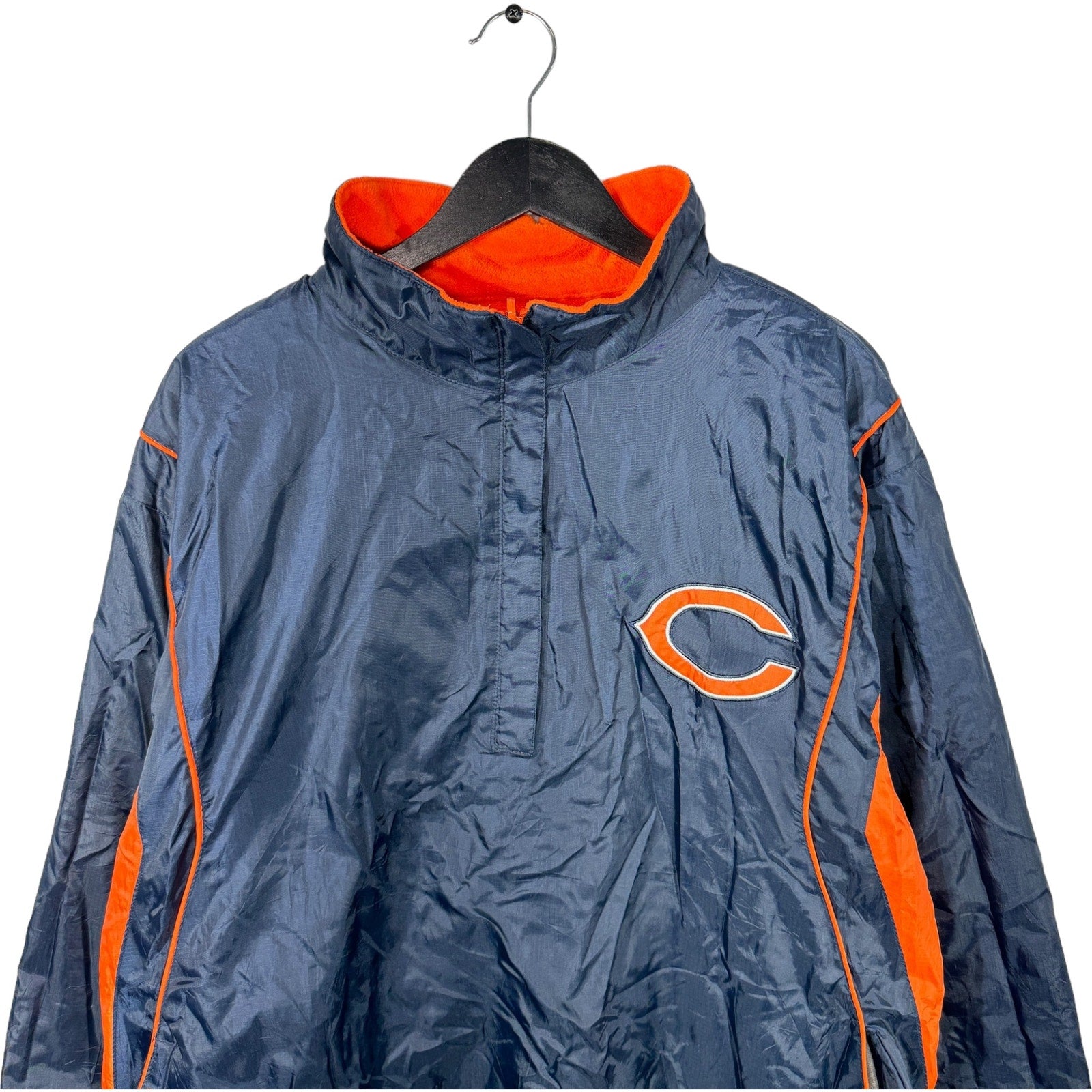 Collection of Chicago Bears Reversible 1/4 Zip NFL Pullover in a gallery layout