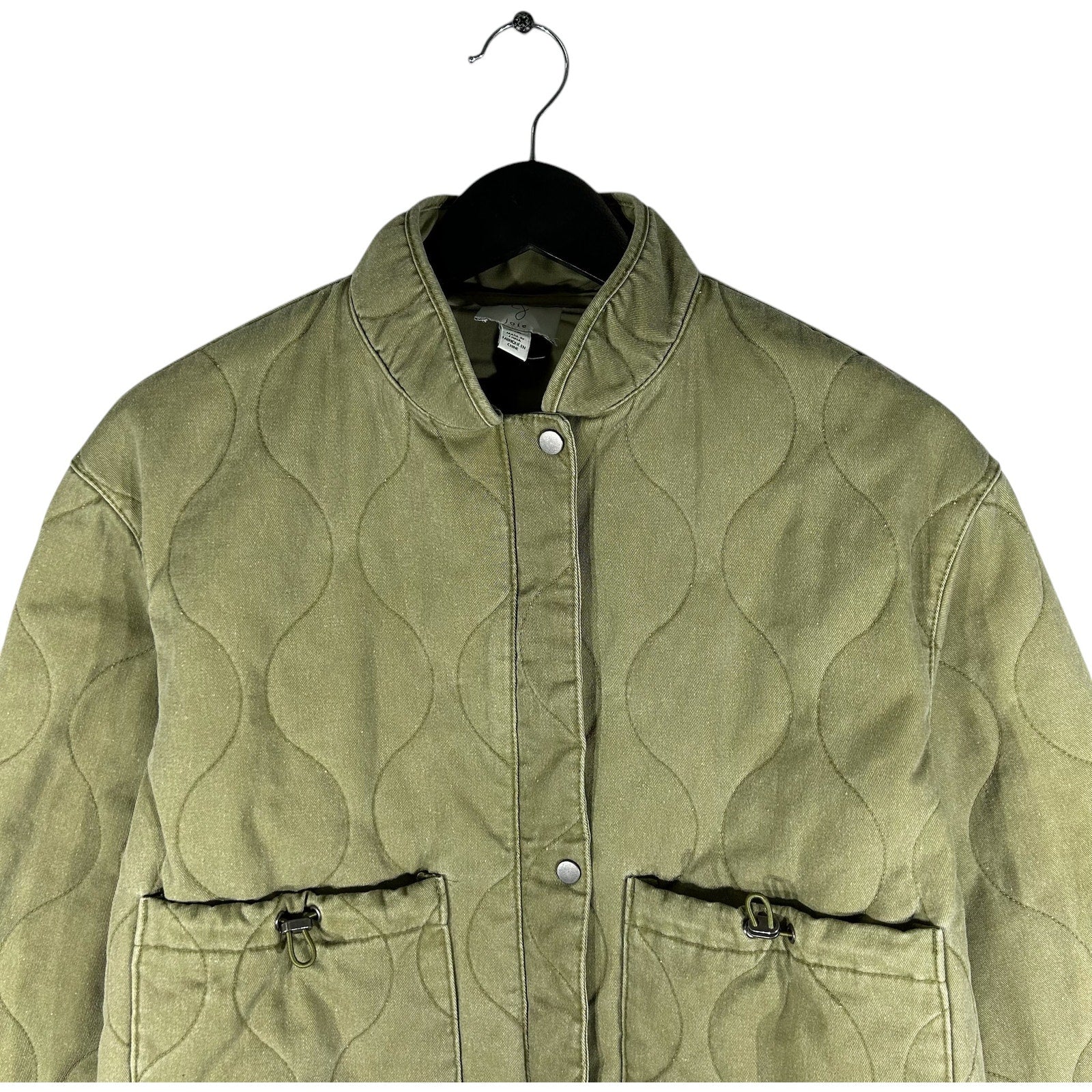 Collection of Joie Button Up Bomber Jacket in a gallery layout