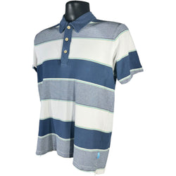 Collection of Abercrombie & Fitch Striped Short Sleeve Polo in a gallery layout