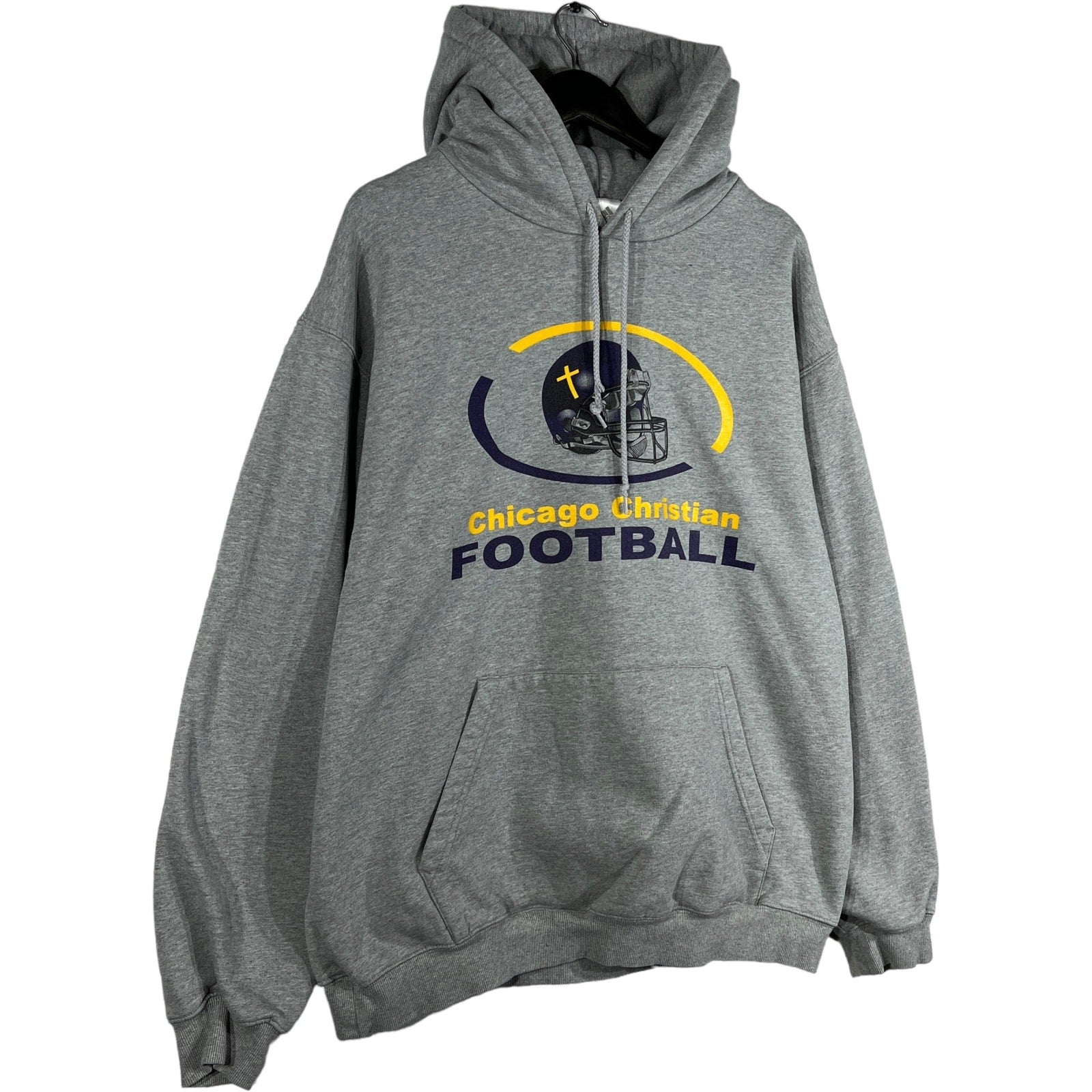 Collection of Adidas Chicago Christian Football Hoodie in a gallery layout