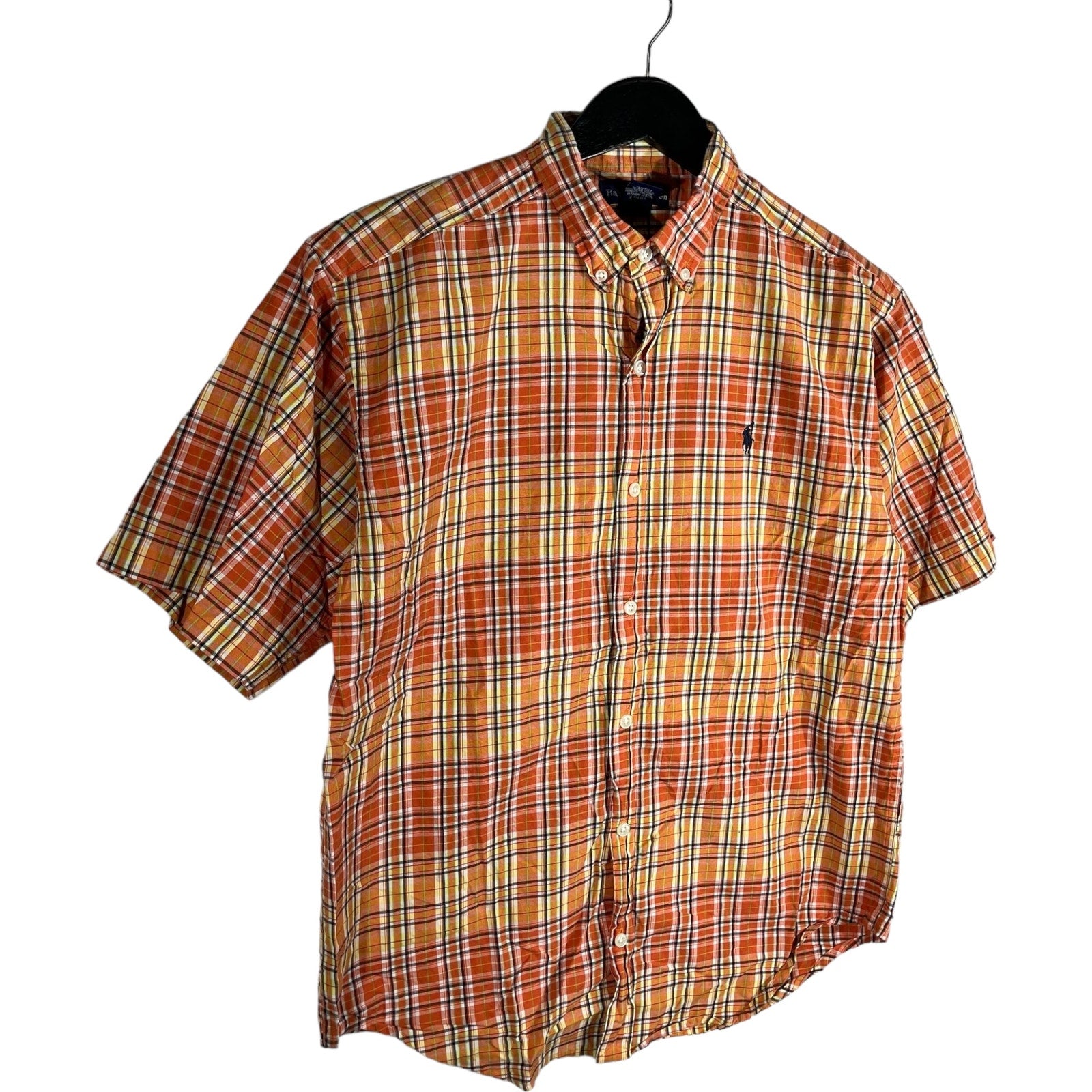 Collection of Youth Ralph Lauren Plaid Short Sleeve Button Down in a gallery layout