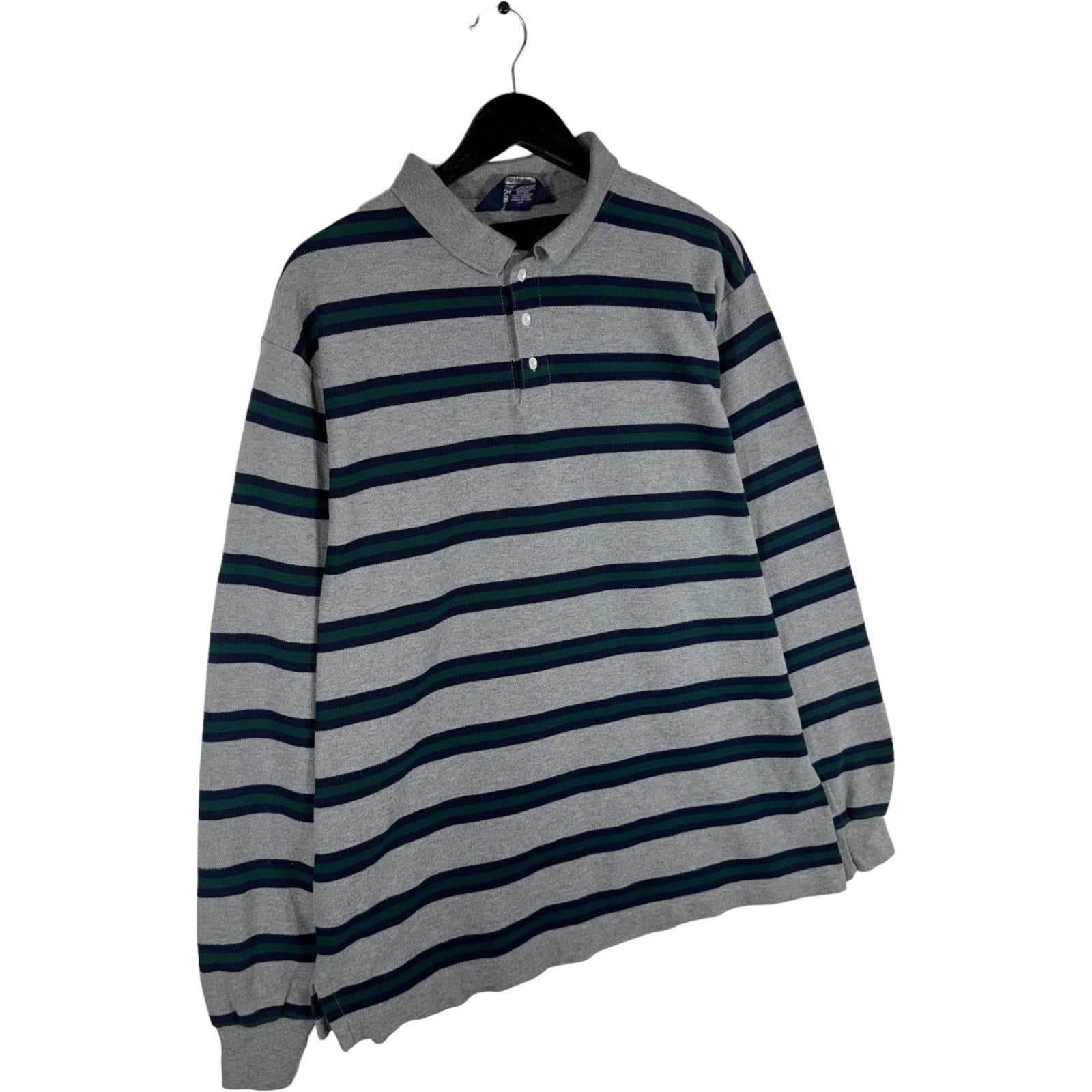 Collection of Vintage Lands End Long Sleeve Polo in a gallery layout
