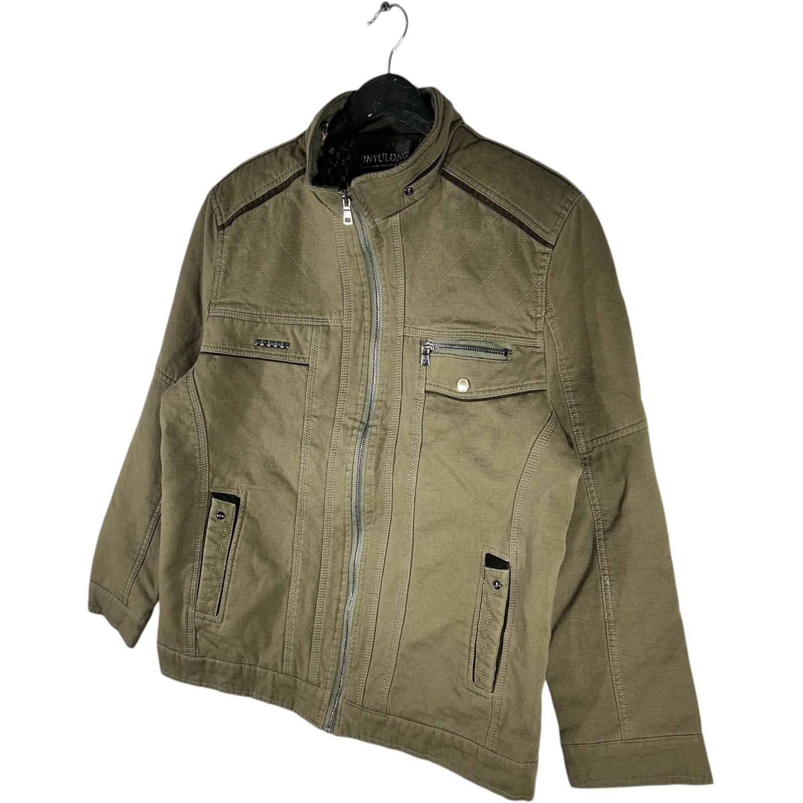 Collection of Vintage Multi Pocket Motorcycle Jacket in a gallery layout