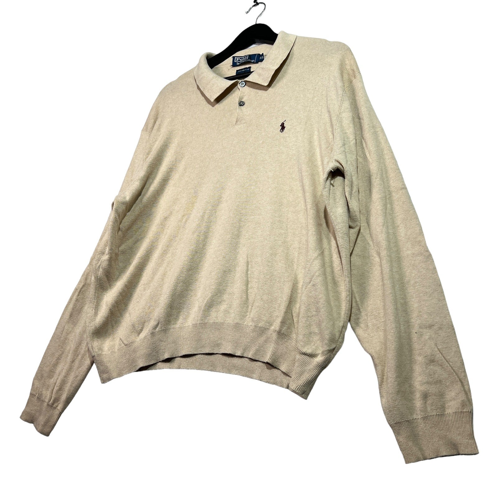 Collection of Polo Ralph Lauren Pima Cotton Collared Rugby Shirt in a gallery layout