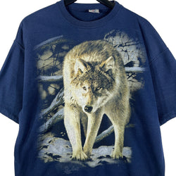 Collection of Jerzees Wolf Graphic Short Sleeve Sweatshirt in a gallery layout