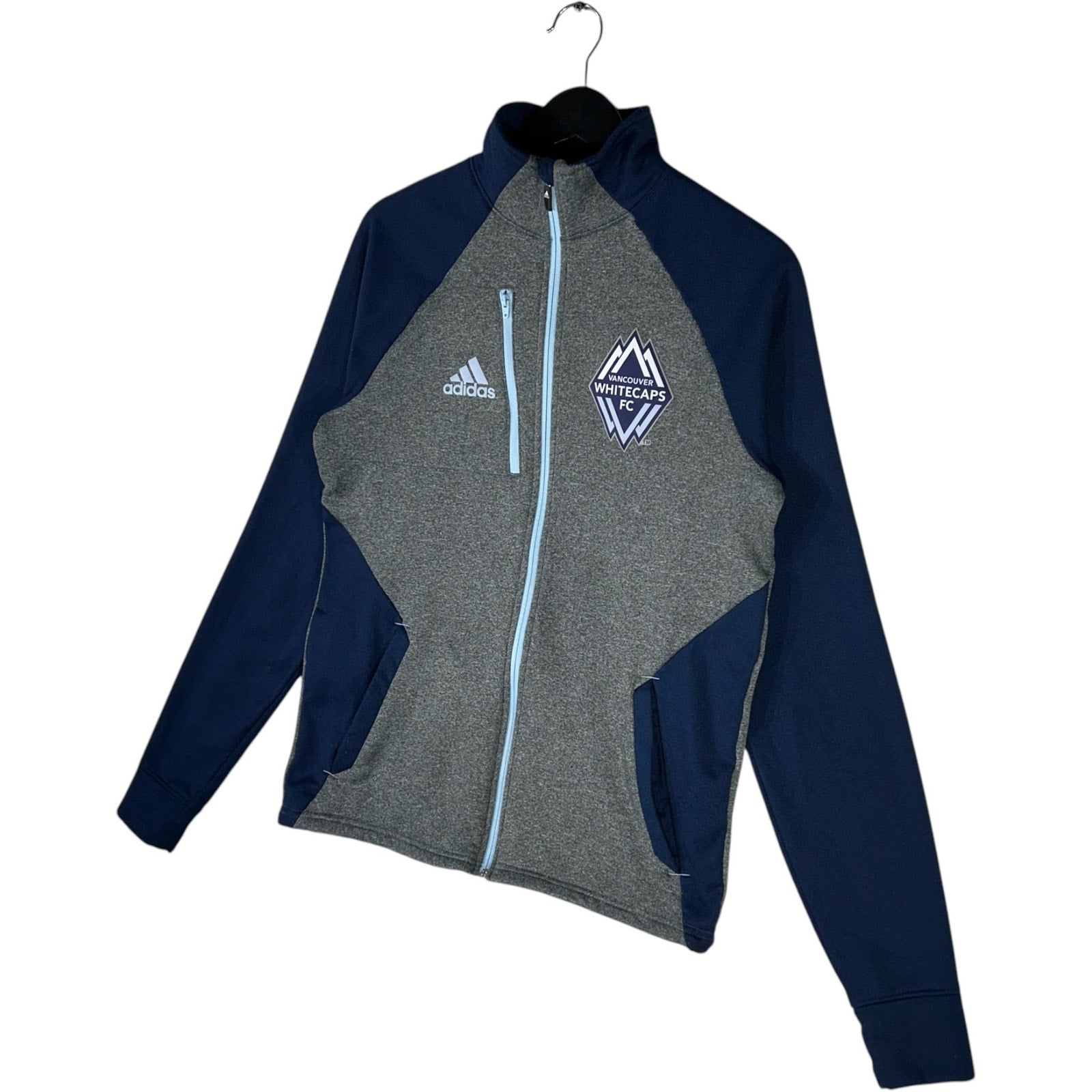 Collection of Adidas MLS Vancouver Whitecaps Full Zip Warm Up in a gallery layout