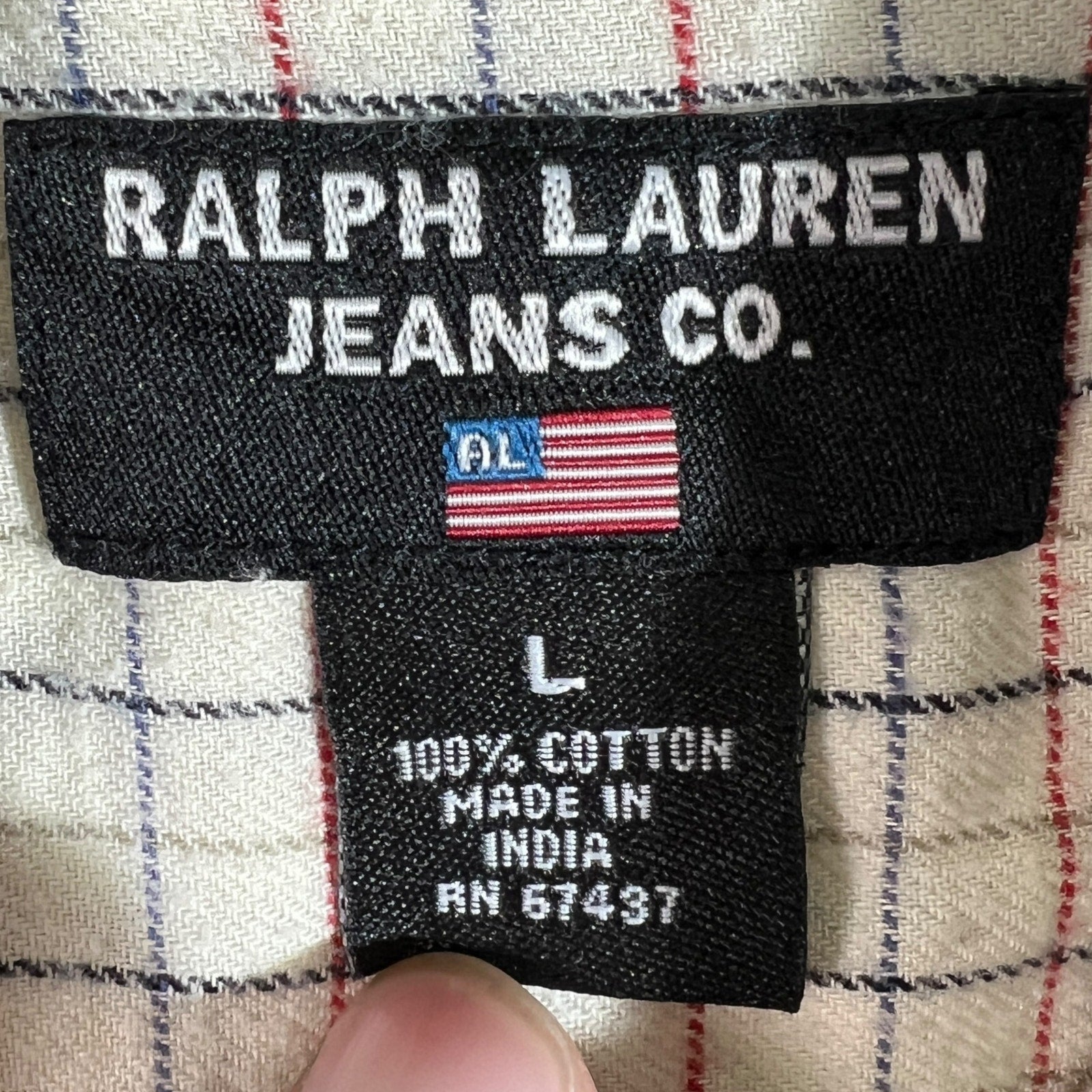 Collection of Ralph Lauren Jeans Co. Plaid Long Sleeve Button Down in a gallery layout