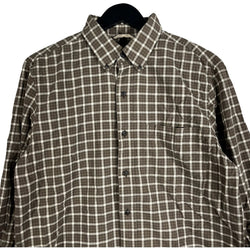 Collection of Chaps Checkered Long Sleeve Button Down in a gallery layout