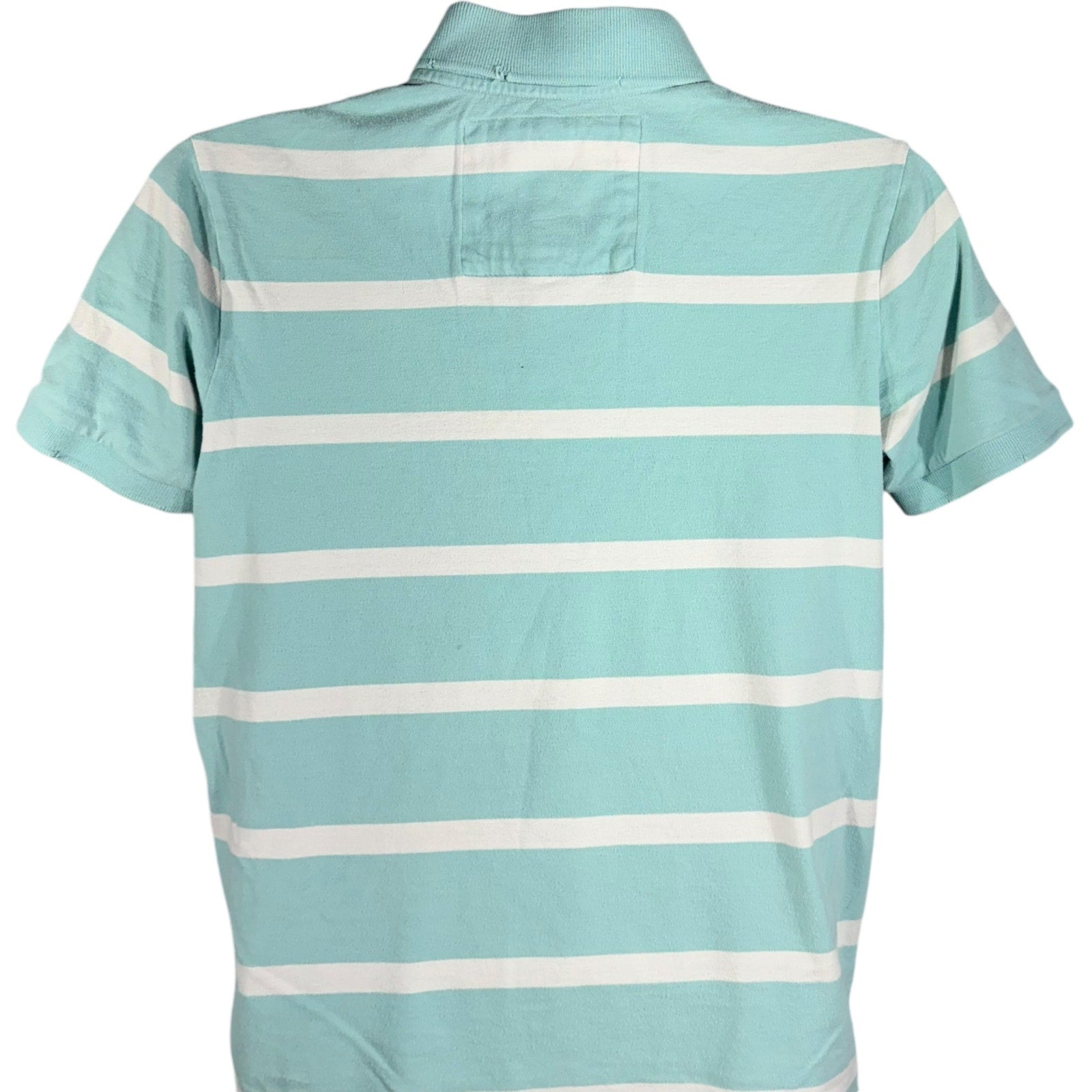 Collection of Abercrombie & Fitch Striped Short Sleeve Polo in a gallery layout