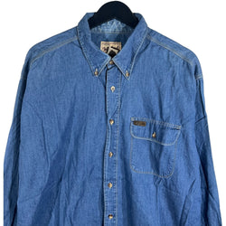 Collection of Woolrich Denim Long Sleeve Button Down in a gallery layout