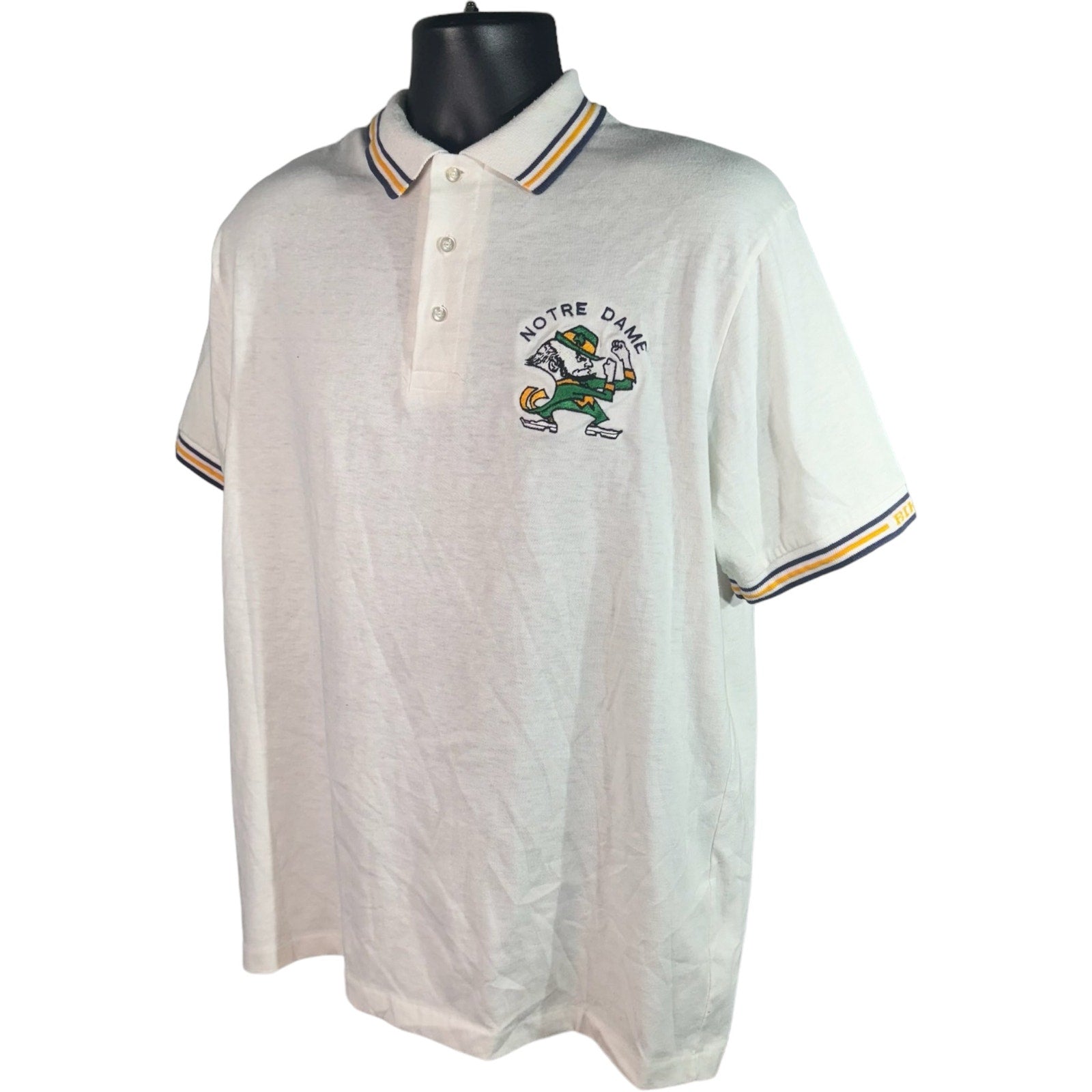 Collection of Notre Dame University Short Sleeve Polo in a gallery layout