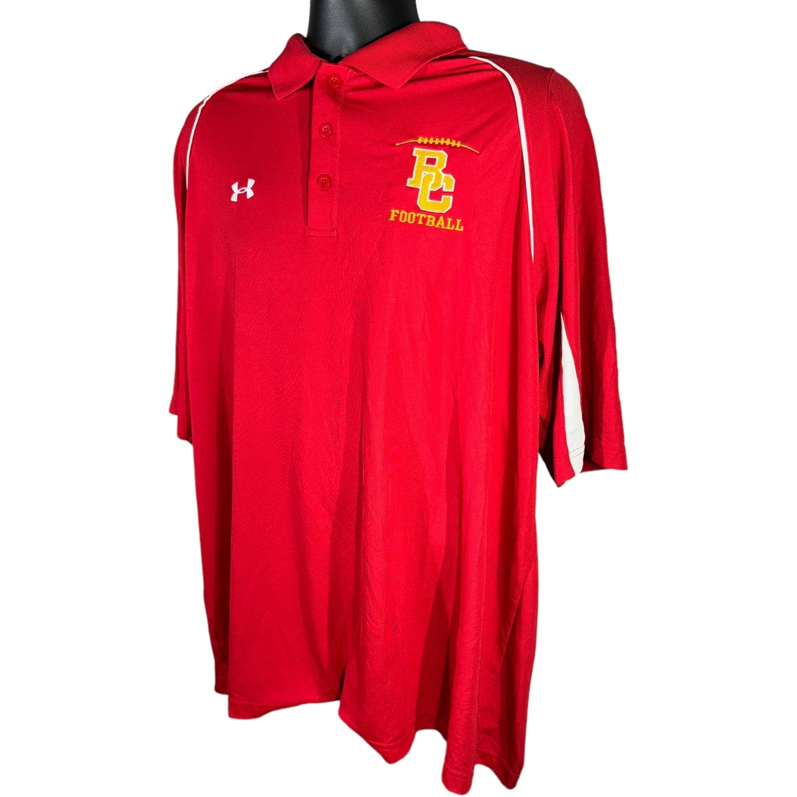 Collection of Under Armor Football Short Sleeve Polo in a gallery layout