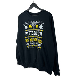 Collection of Pittsburgh Steelers NFL Winter Sweater Crewneck in a gallery layout