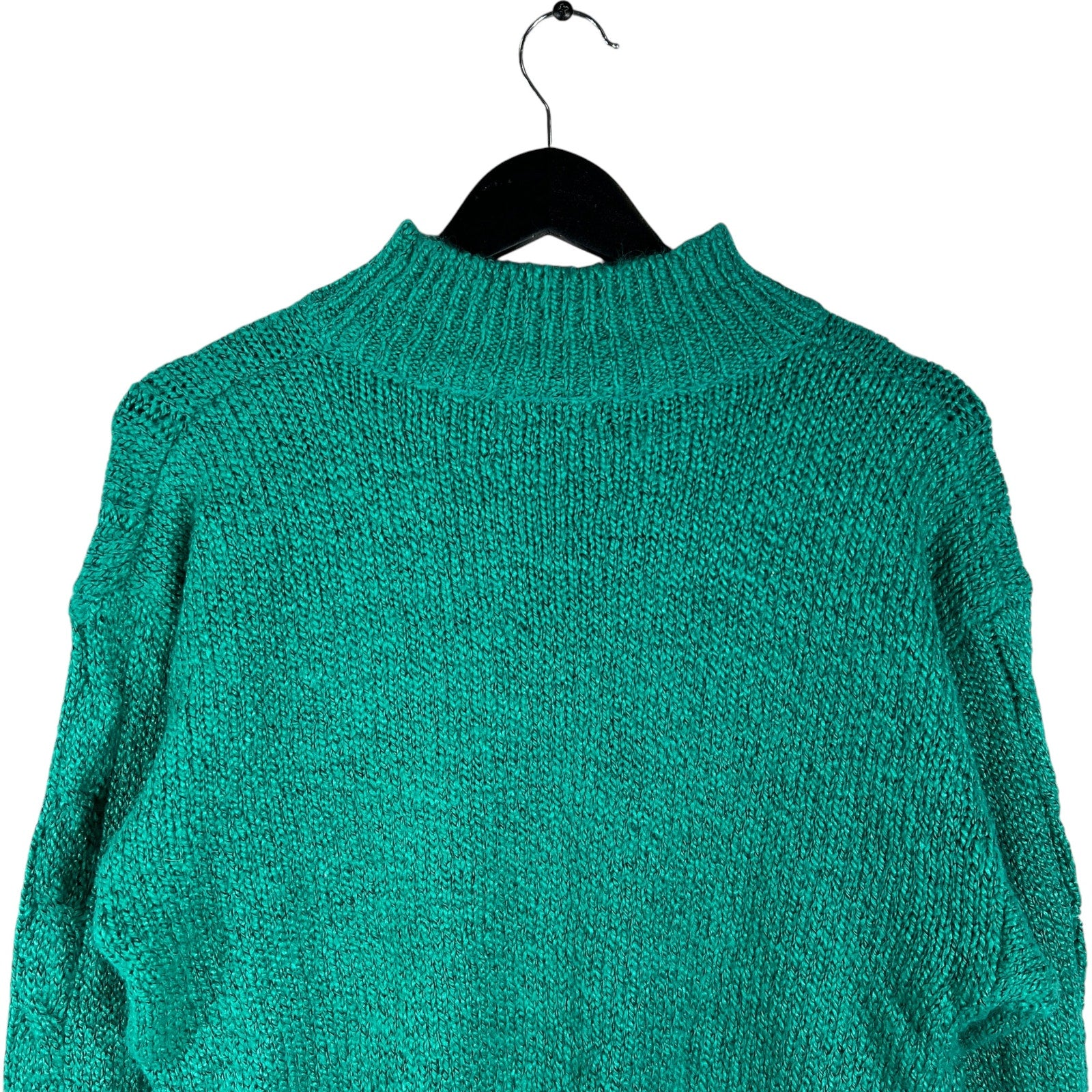 Collection of Women's Stamford Classics Mock Neck Cable Knit Sweater in a gallery layout