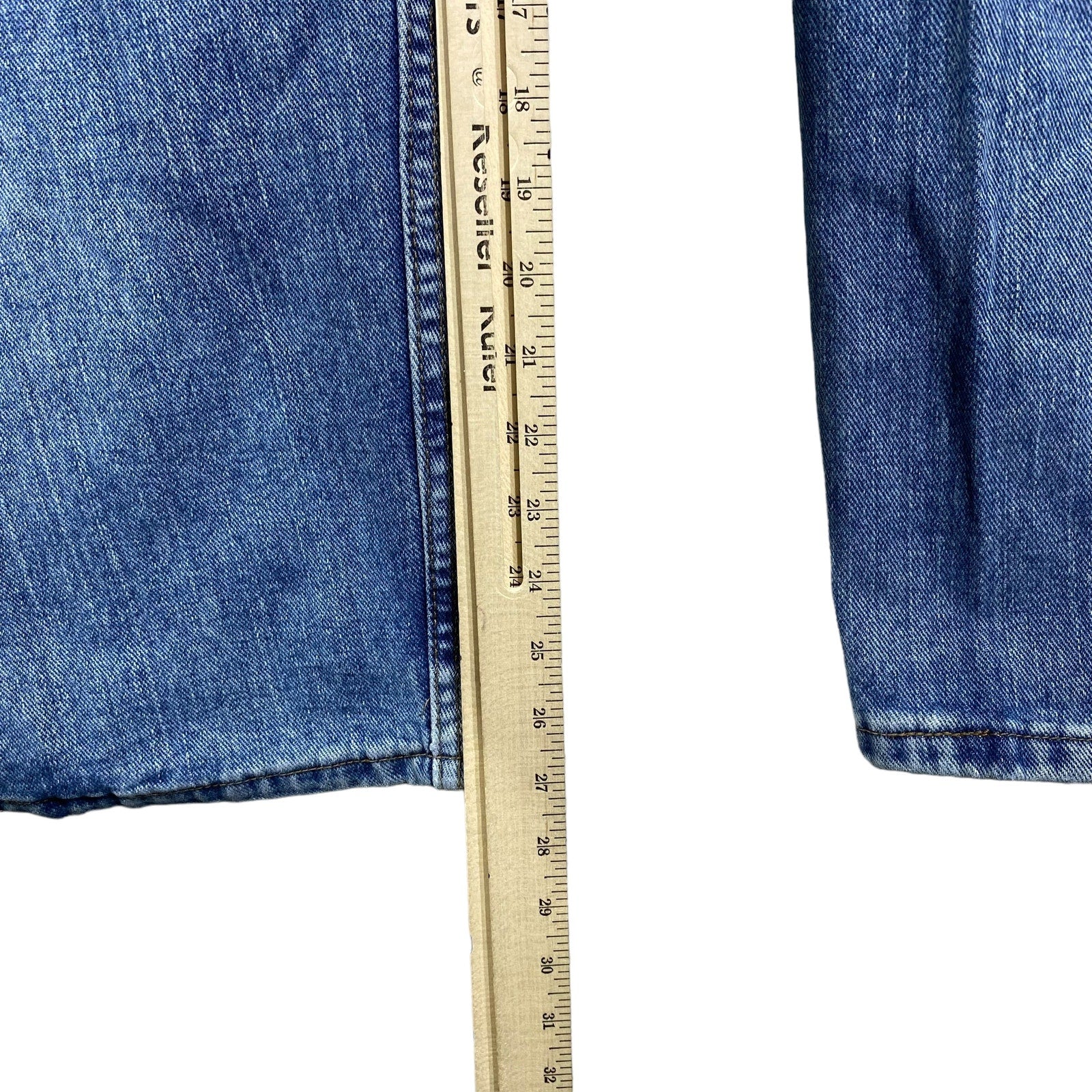 Collection of Lee Zip Fly Straight Leg Medium Wash Denim Pants in a gallery layout