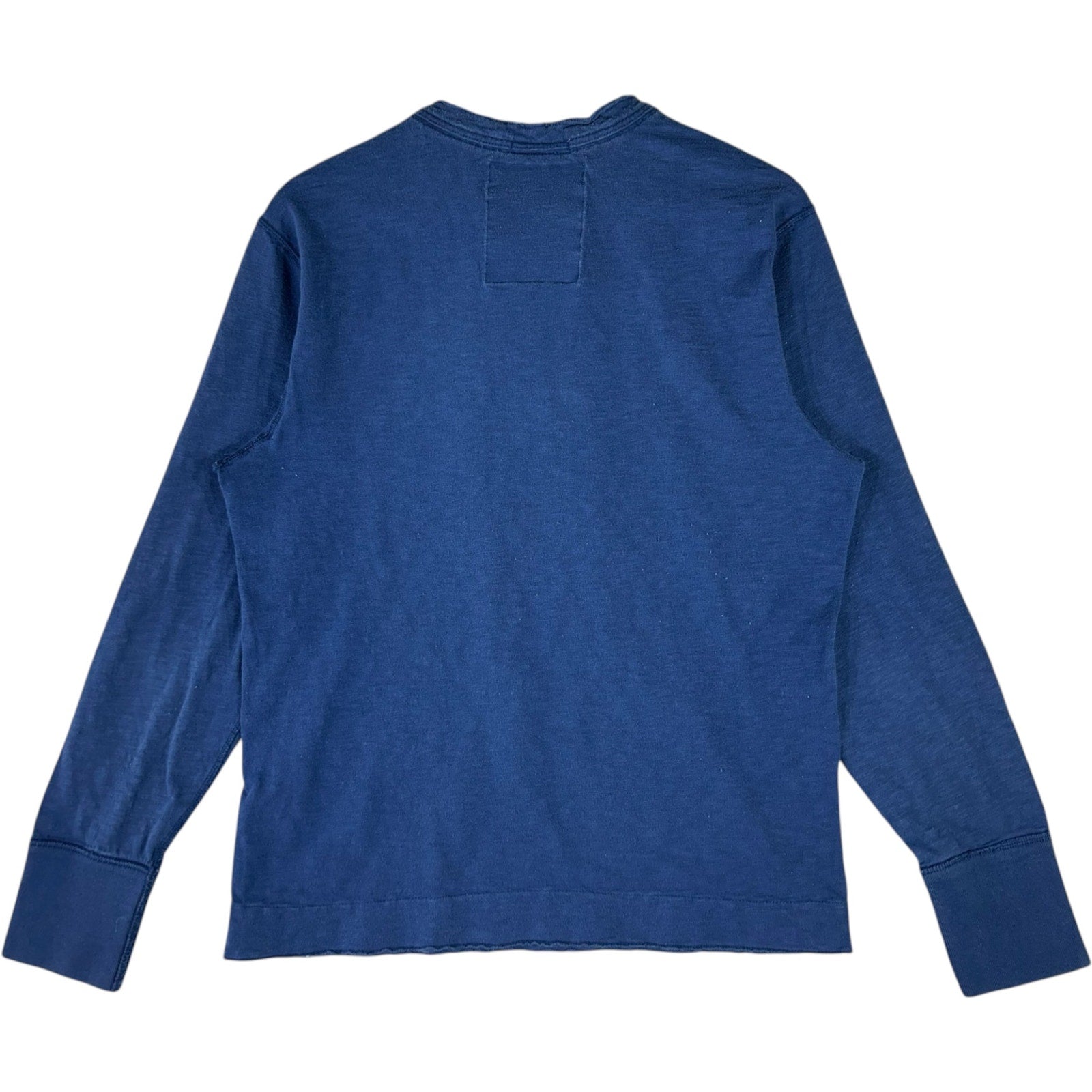 Collection of American Eagle Patch Spell Out Henley Long Sleeve in a gallery layout