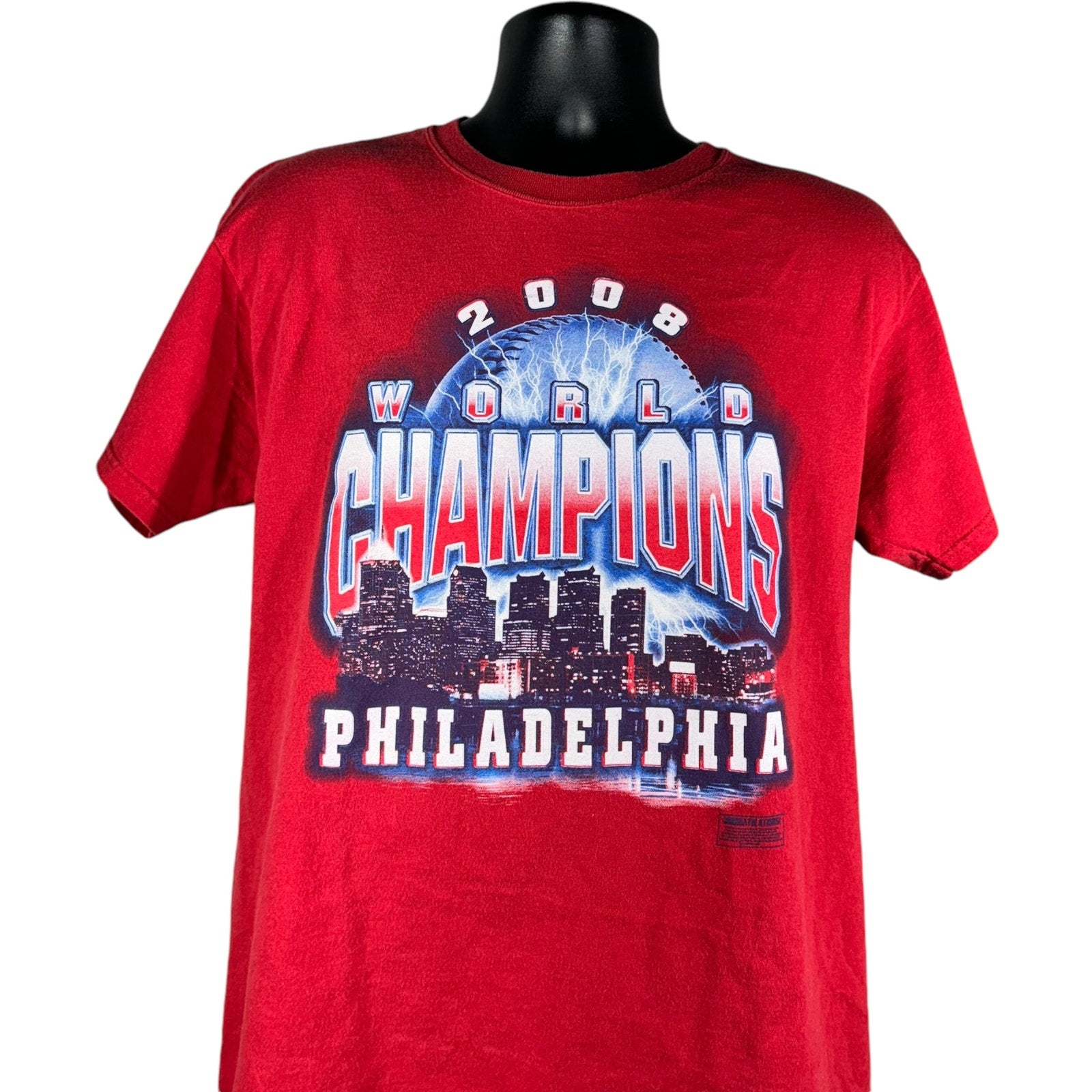 Collection of Philadelphia Phillies World Champions Tee 2008 in a gallery layout