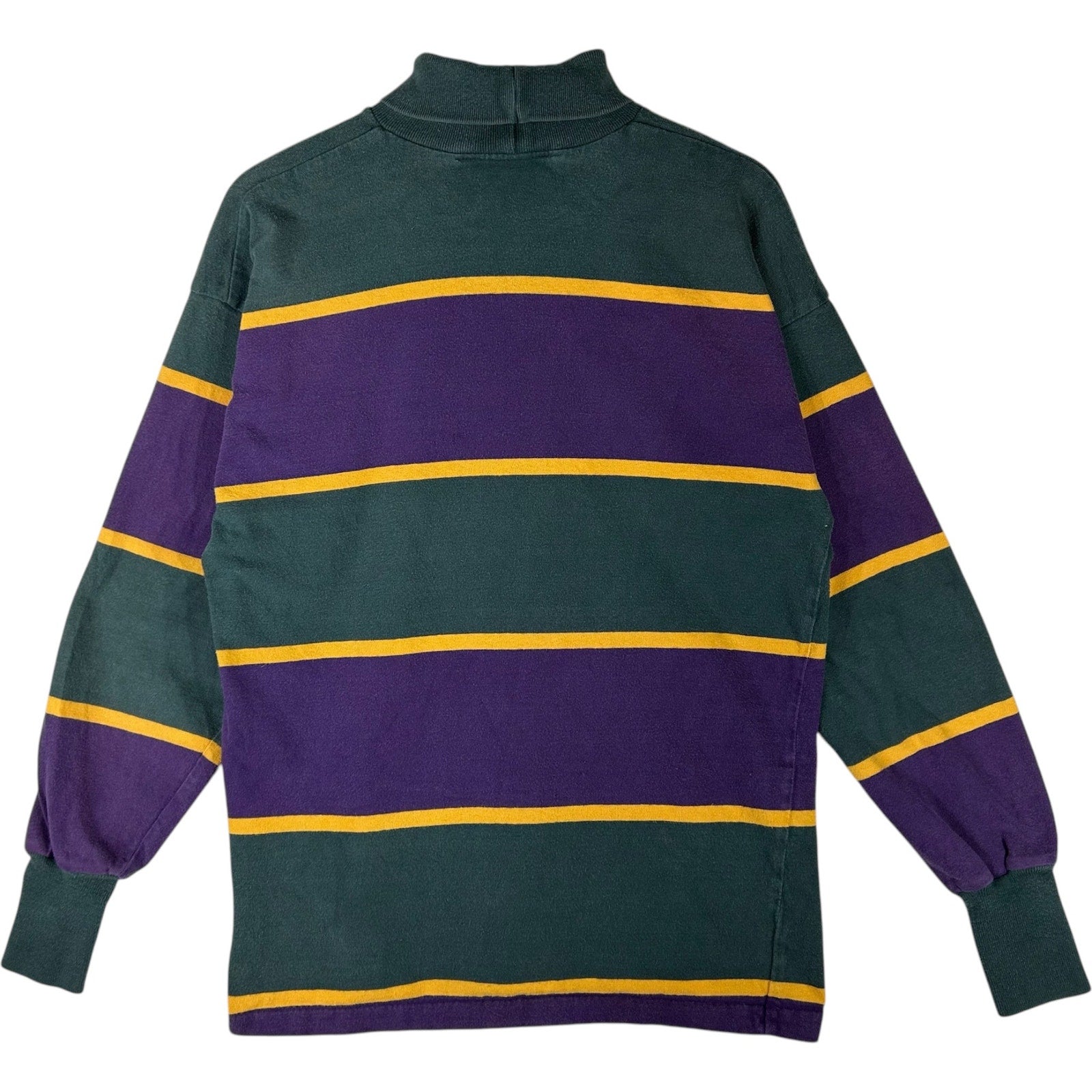 Collection of Vintage American Eagle Striped Turtle Neck Long Sleeve in a gallery layout