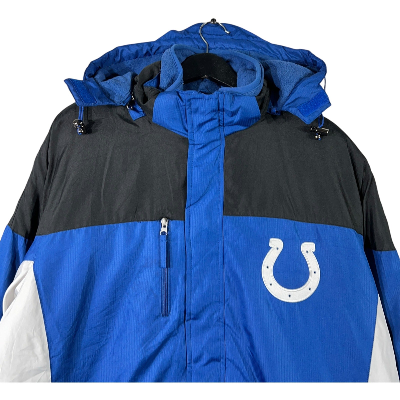 Collection of NFL Indianapolis Colts Full Zip Hooded Jacket in a gallery layout