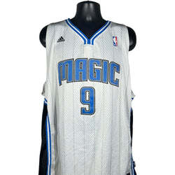 Collection of Adidas Orlando Magic Rashard Lewis #9 NBA Jersey in a gallery layout