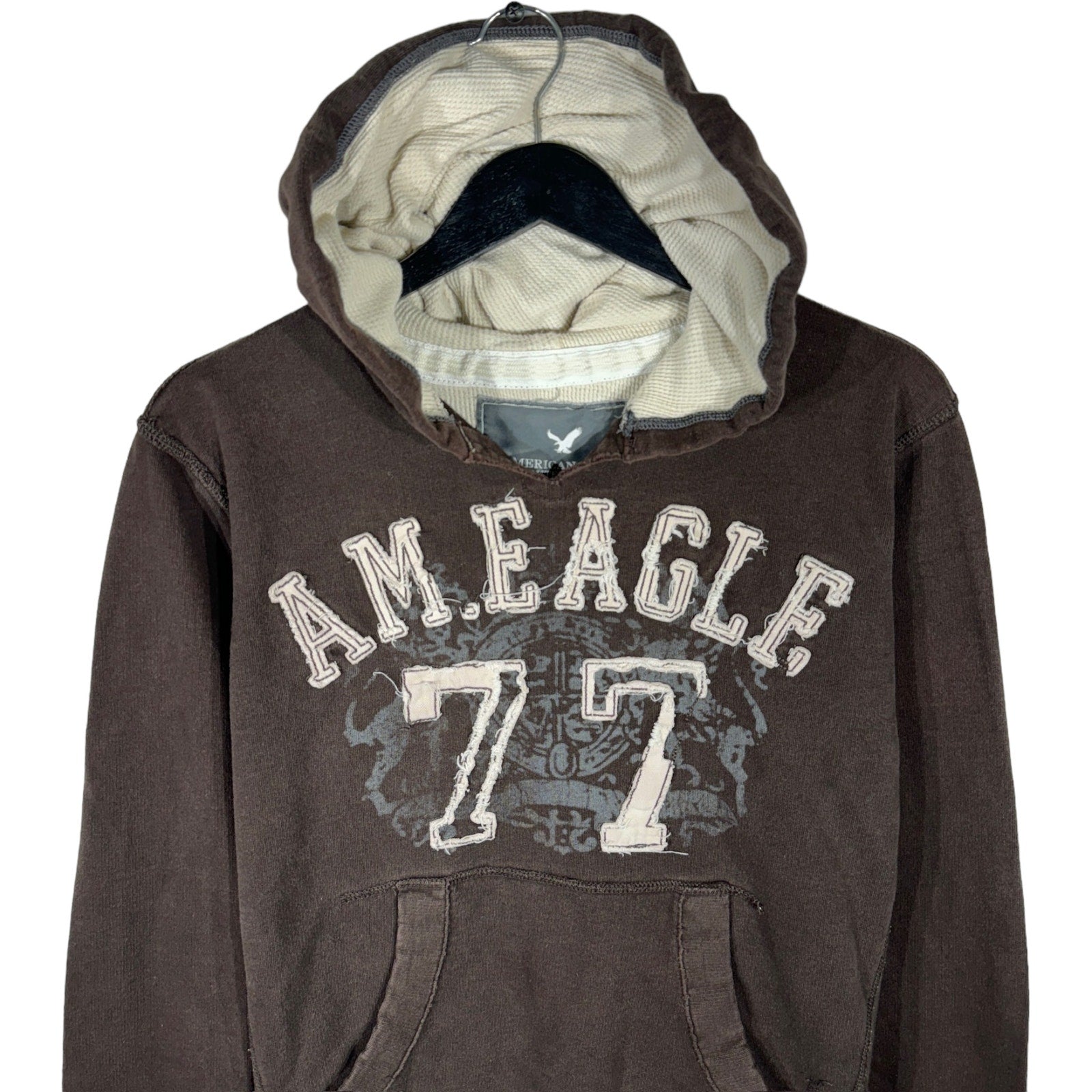 Collection of American Eagle Embroidered Pullover Hoodie in a gallery layout