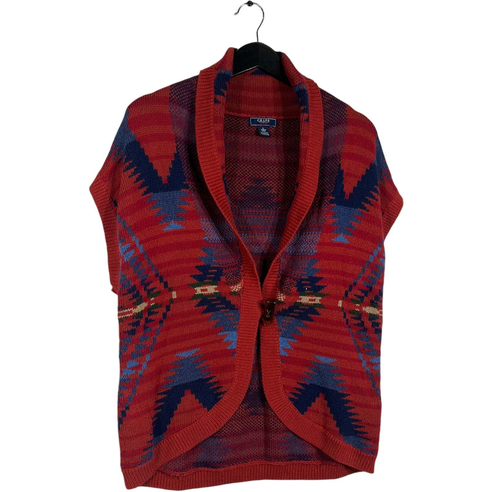 Collection of Women's Chaps Southwest Design Throw Cardigan in a gallery layout