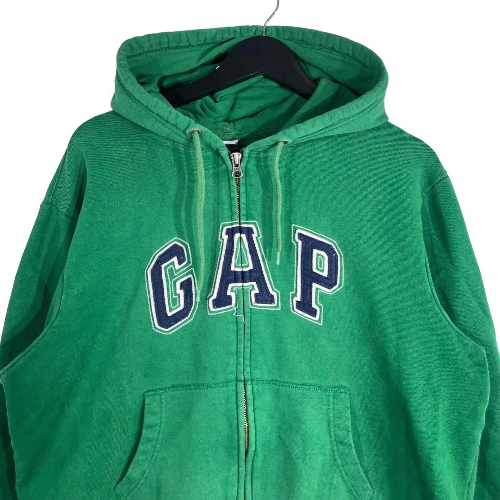 Collection of Gap Embroidered Full Zip Hoodie in a gallery layout