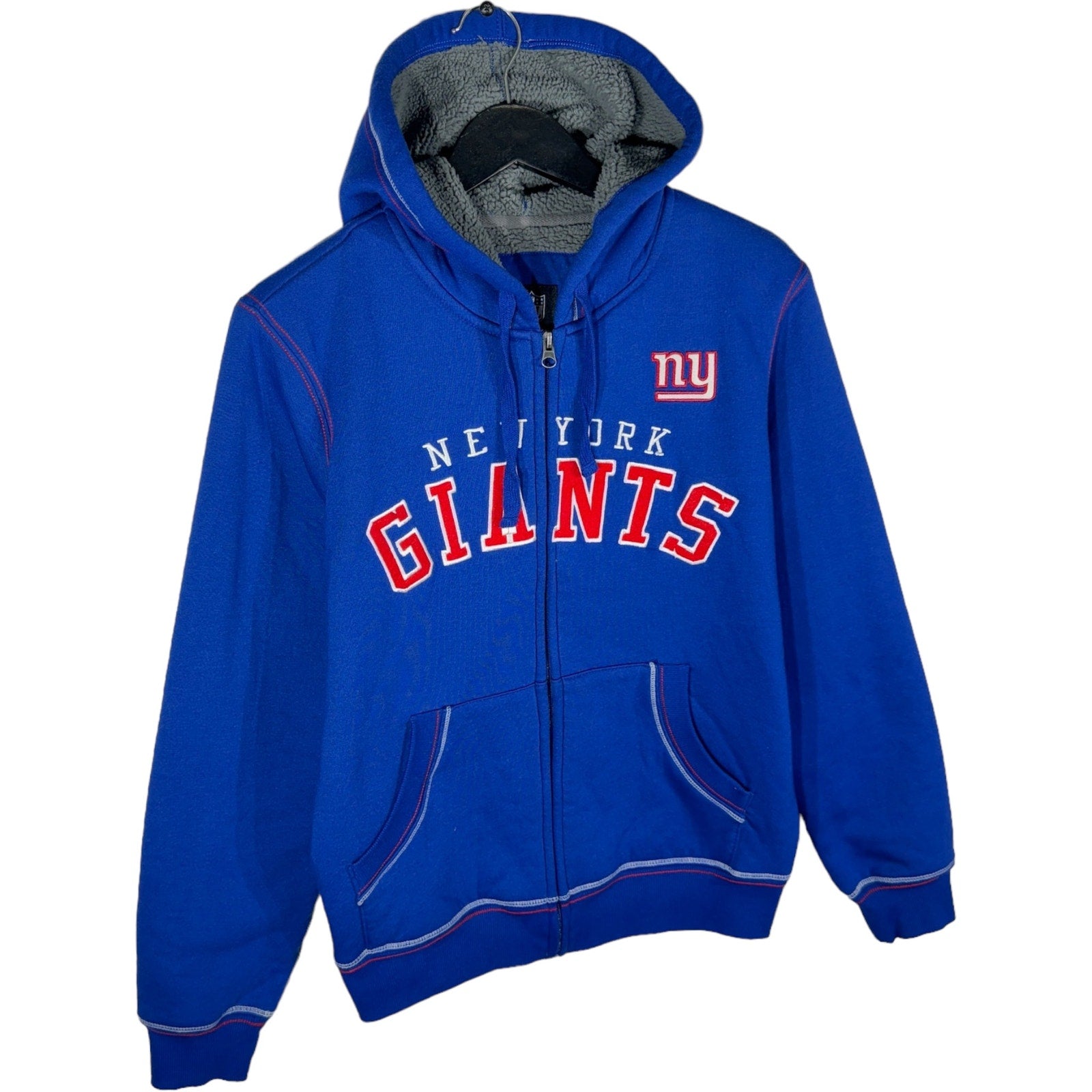 Collection of NFL New York Giants Full Zip Hoodie in a gallery layout