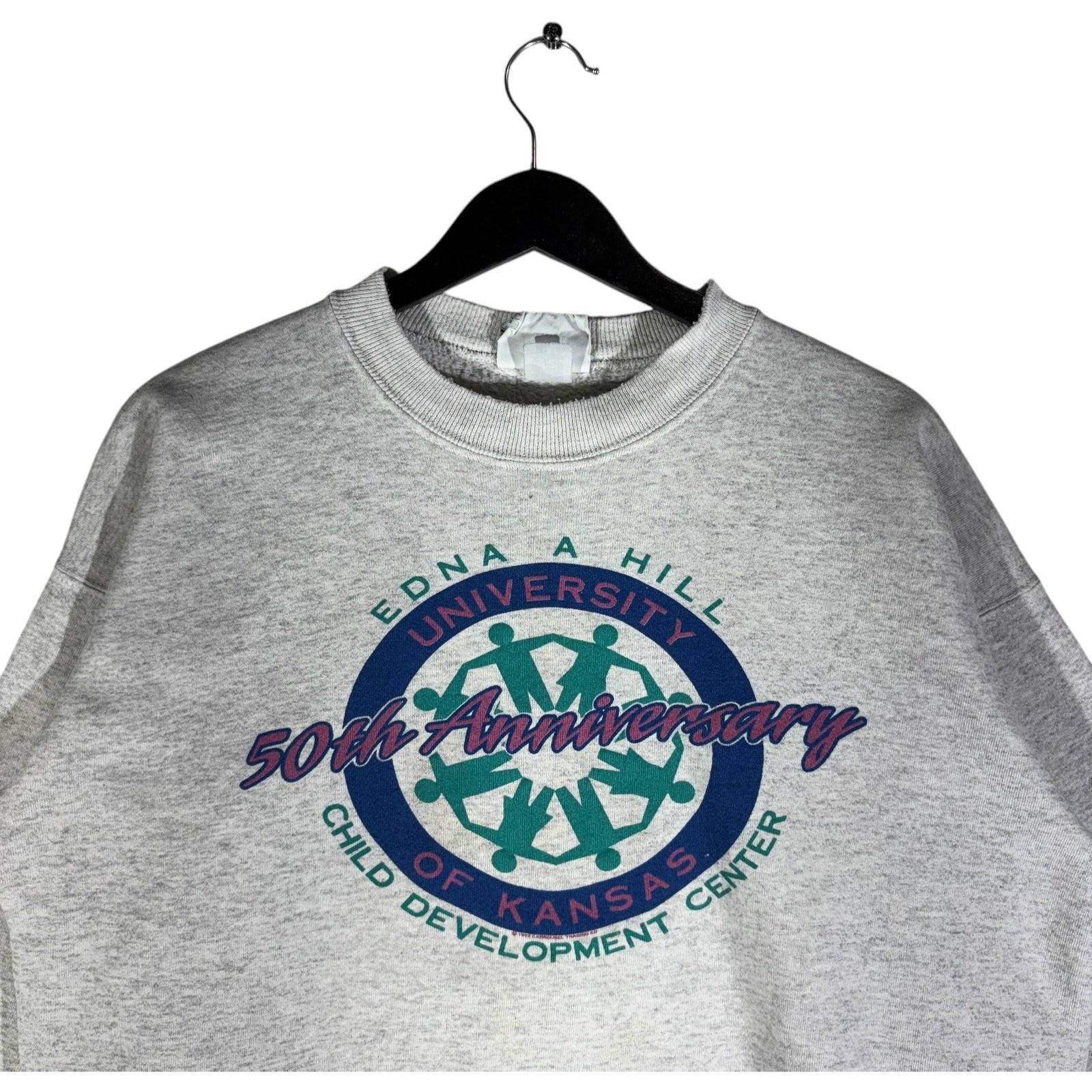 Collection of University of Kansas Child Development Center Crewneck in a gallery layout